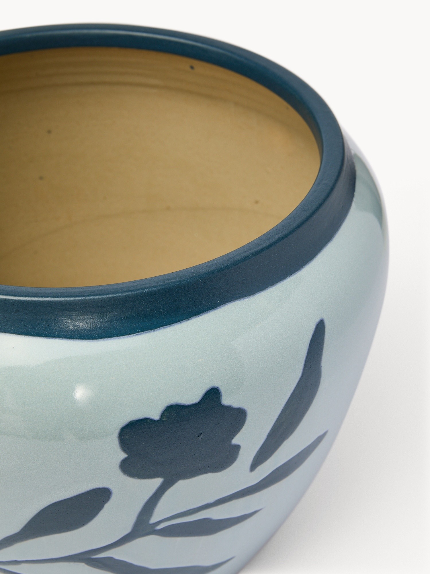 Vaso in ceramica artigianale vietnamita, Blu, large image number 1