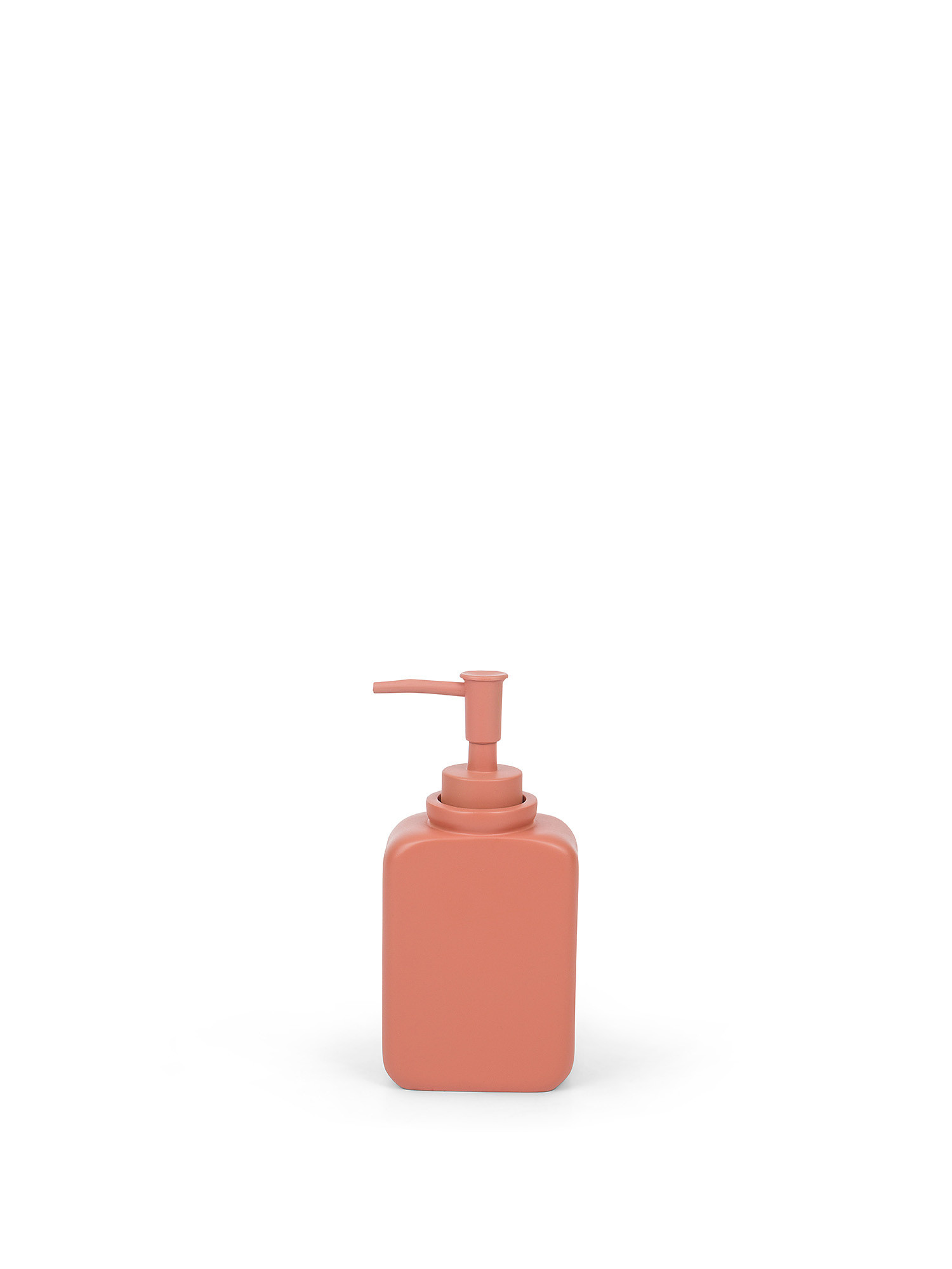 Solid color polyresin soap dispenser, Pink, large image number 0