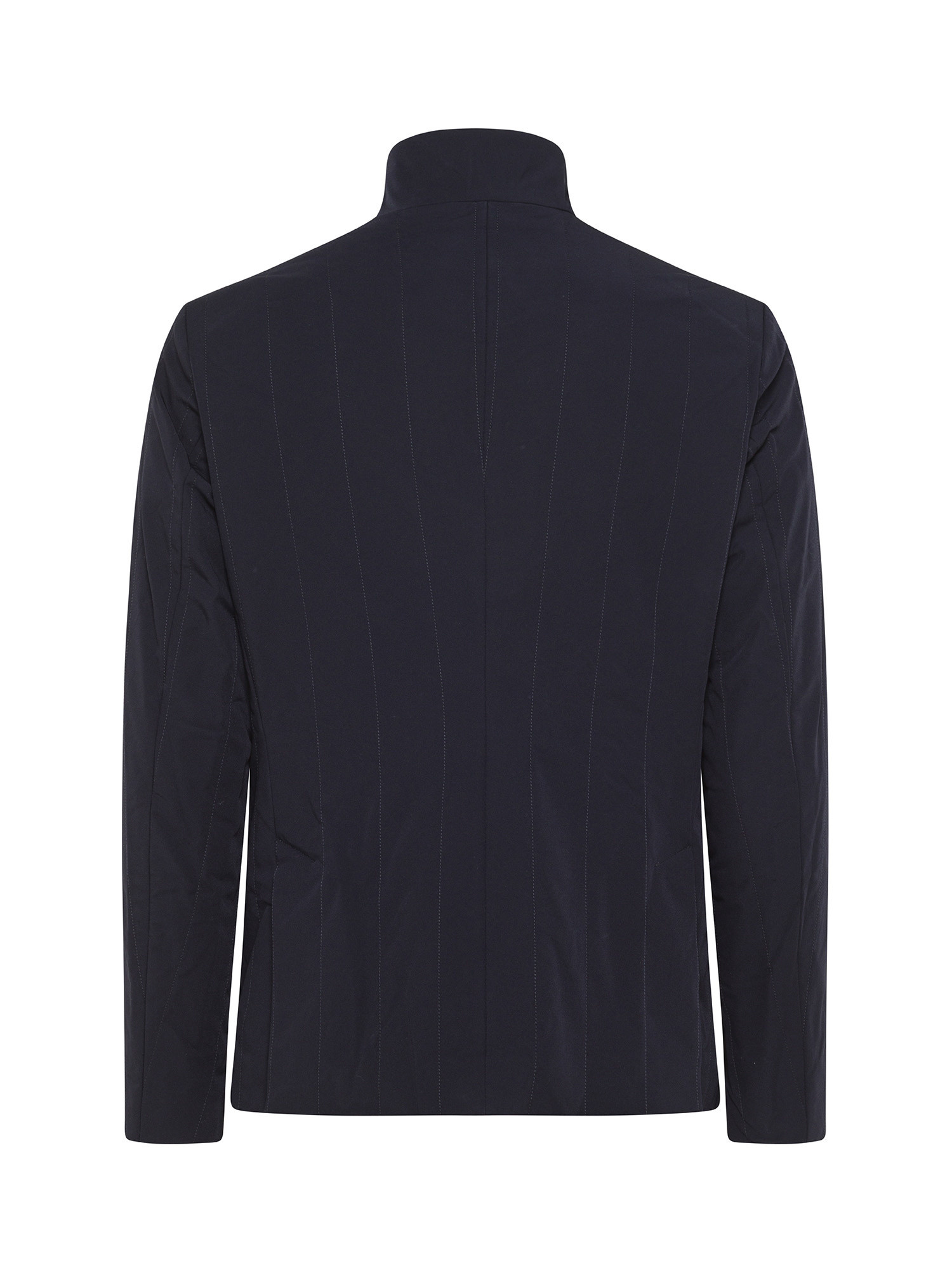 Emporio Armani - Pinstripe full zip jacket, Dark Blue, large image number 1