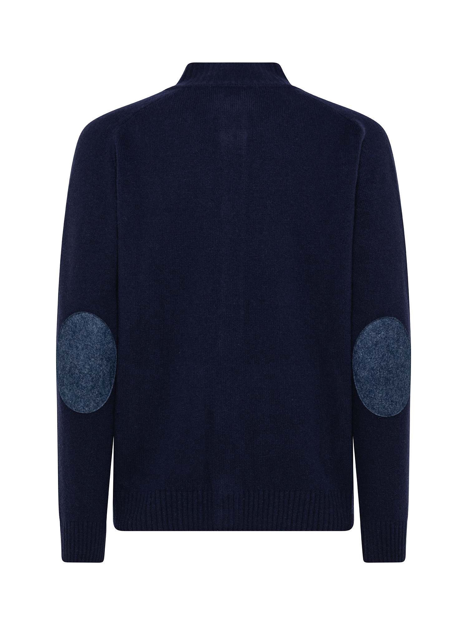 Cardigan misto lana con bottoni, Blu scuro, large image number 1