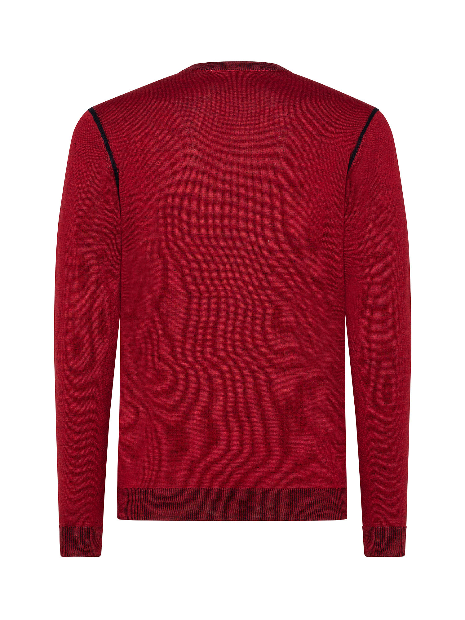 Wool blend crewneck sweater, Red, large image number 1