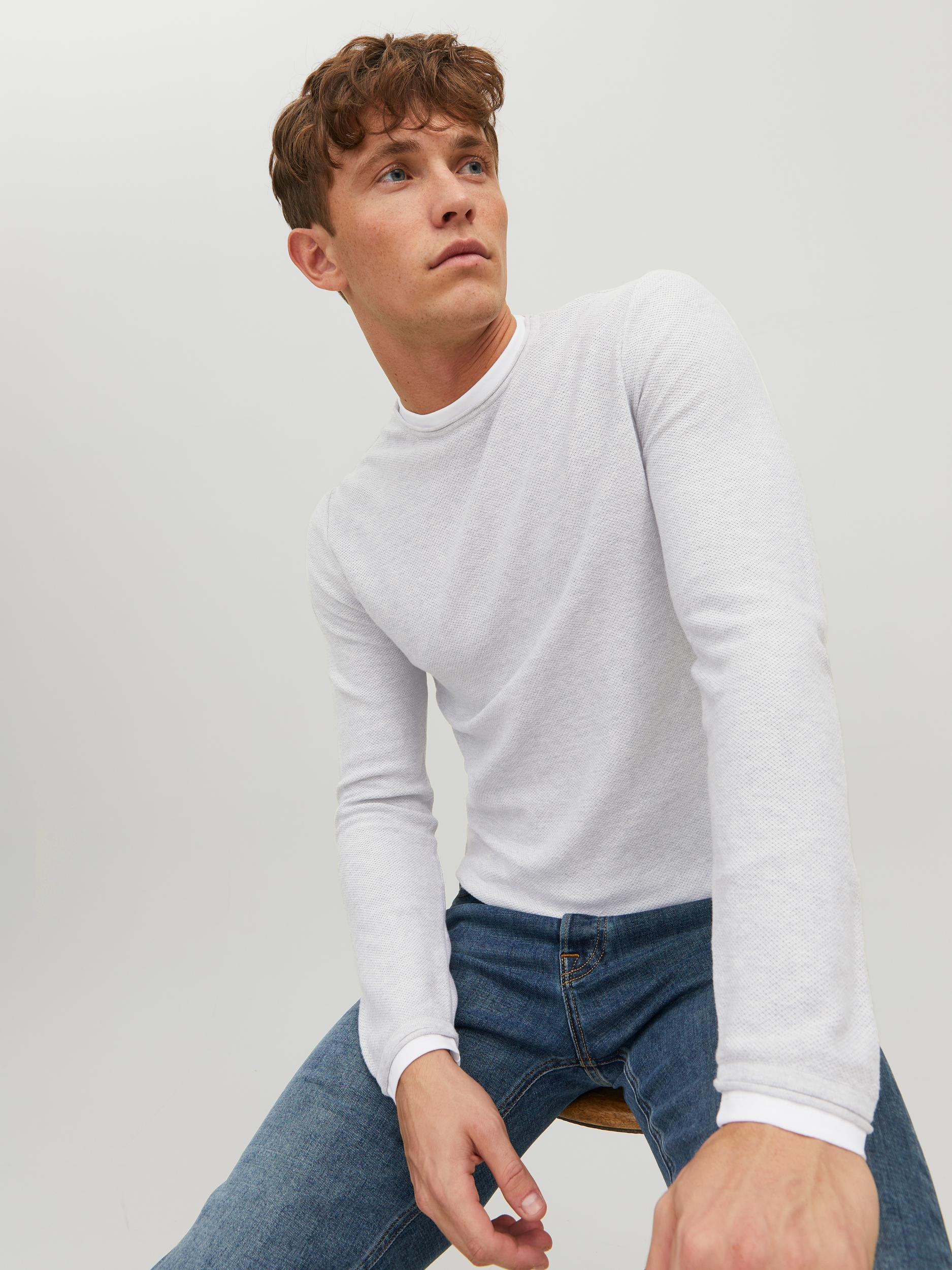Jack & Jones - Cotton pullover, Light Grey, large image number 5