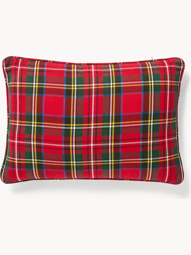 Cotton cushion with tartan pattern 35x50cm