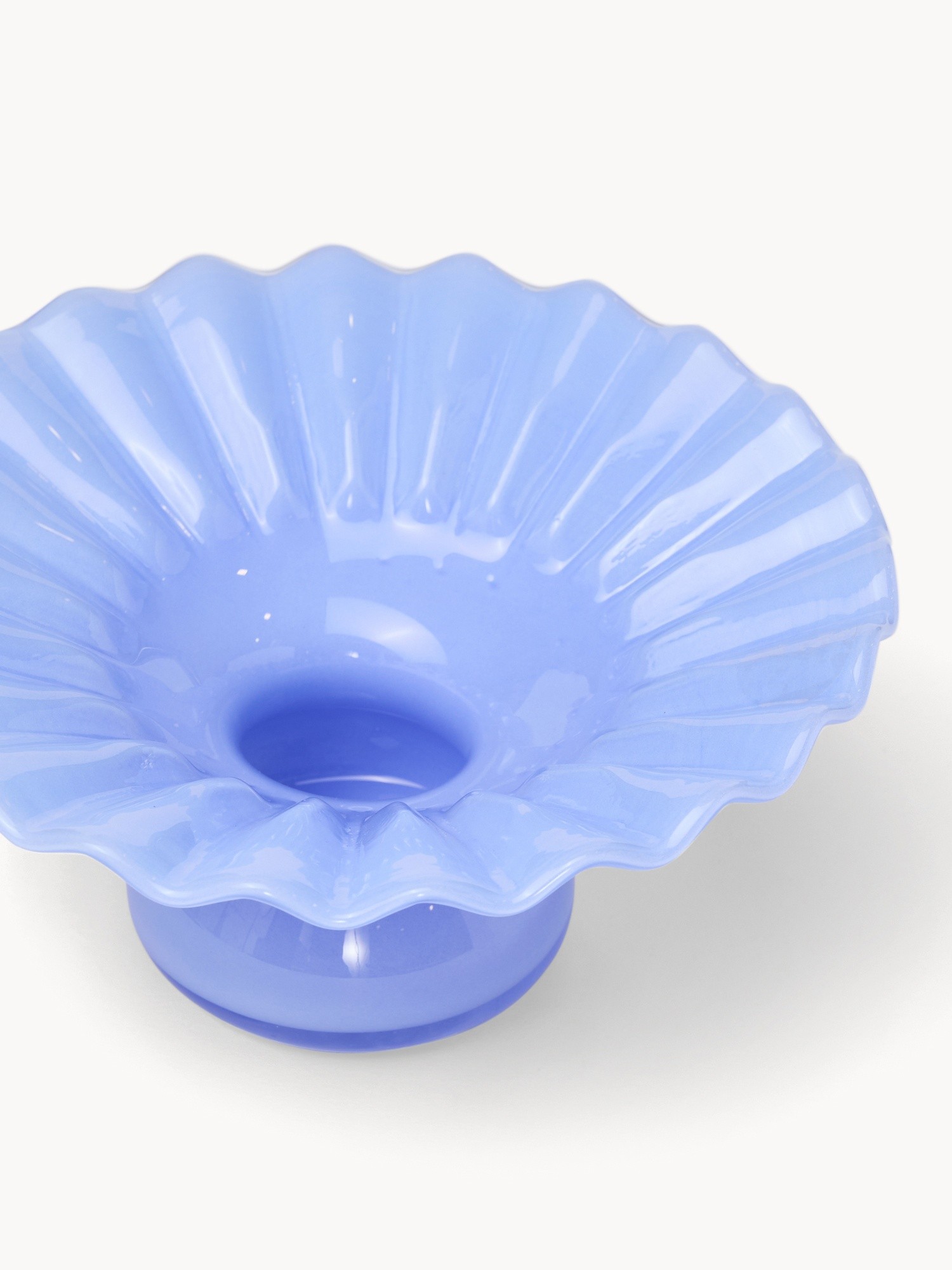 Vaso in vetro colorato in pasta fatto a mano, Blu, large image number 1