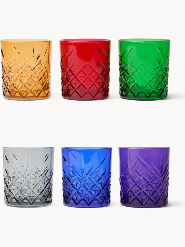 Set 6 bicchieri in vetro Timeless