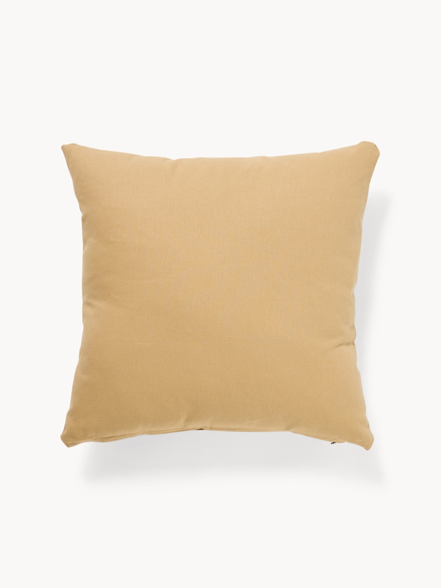 45x45 cm cotton cushion with chain embroidery, Red, large image number 1