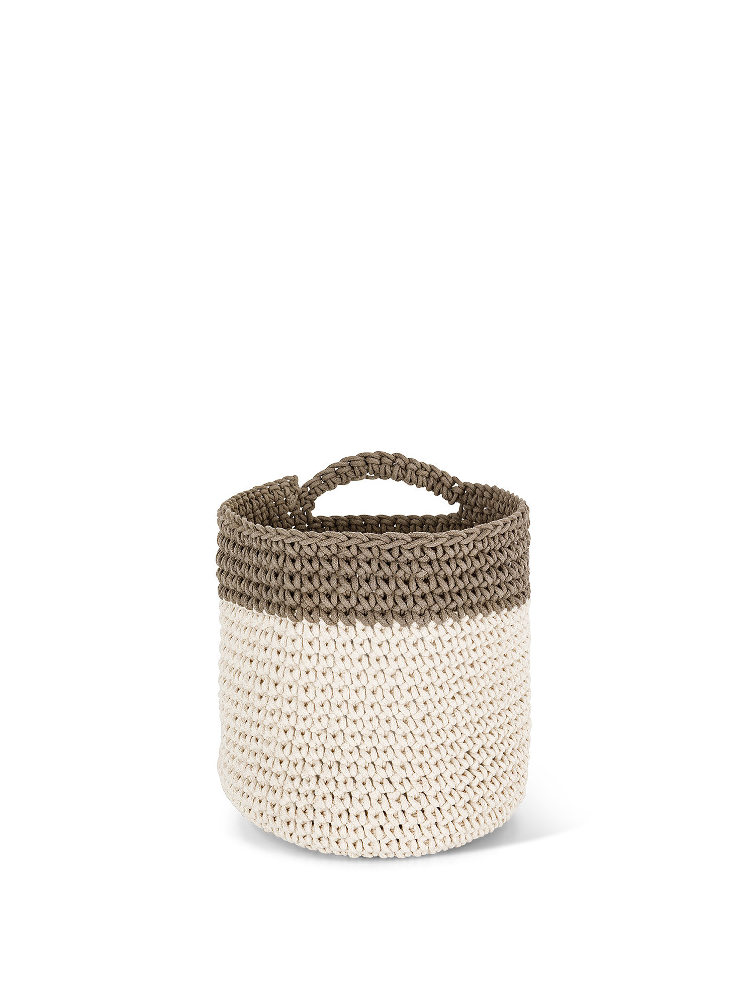 Woven basket to hang, Beige, large image number 0