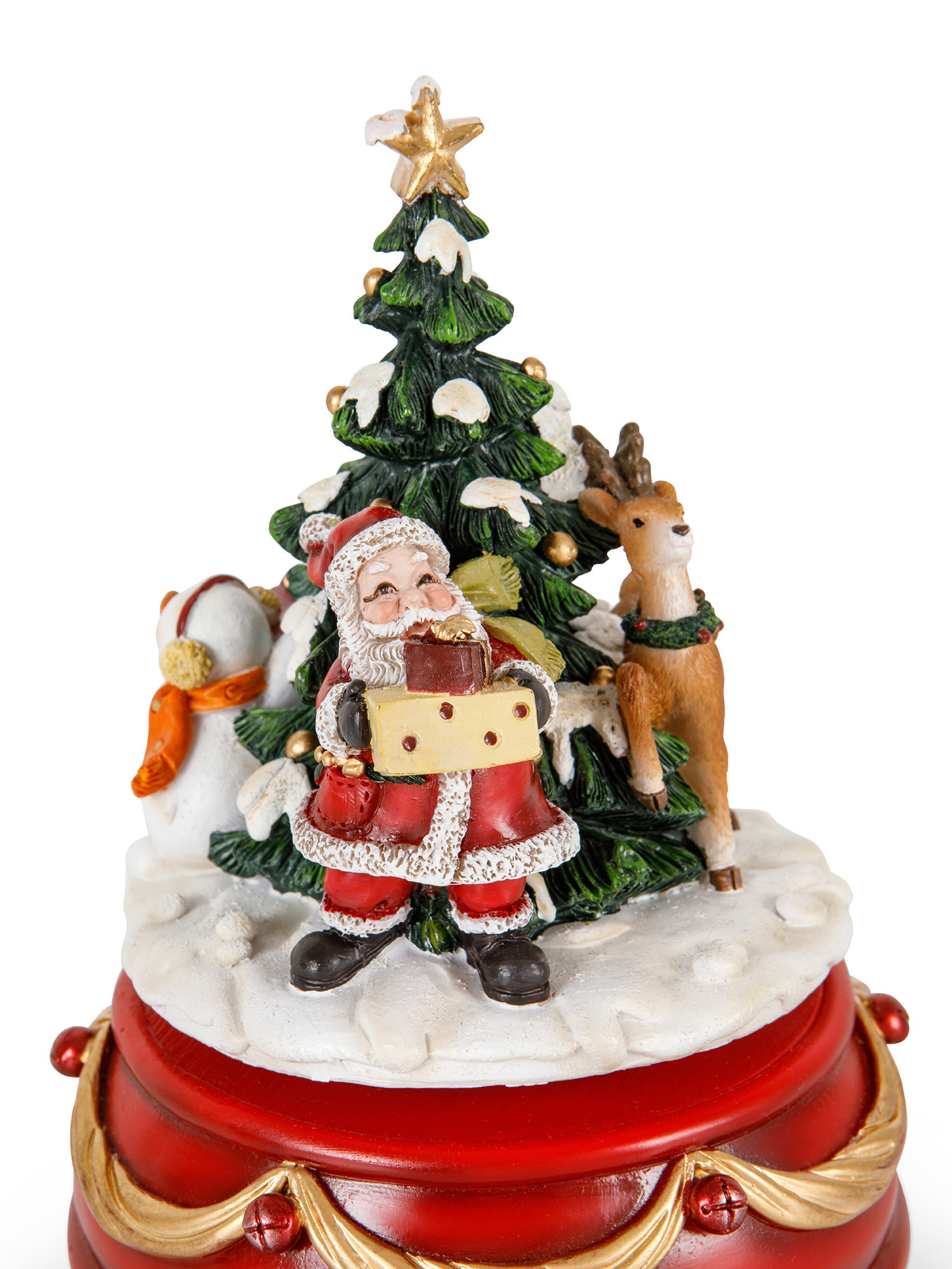 Santa Claus music box in resin, Red, large image number 2