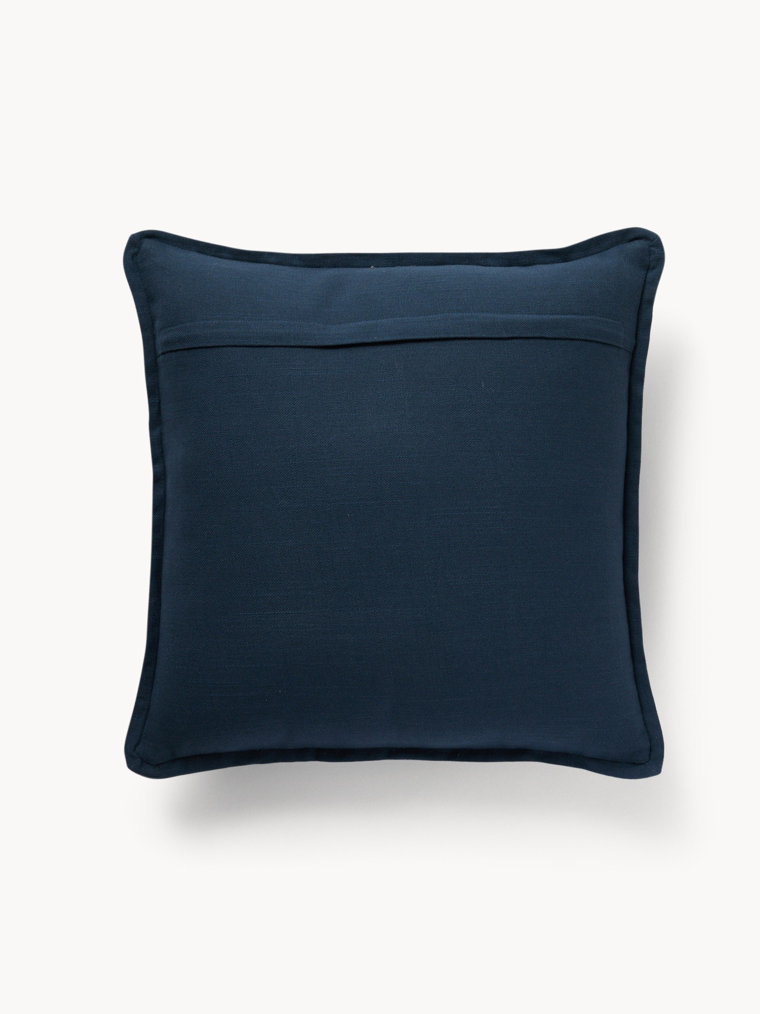 Embossed floral embroidery cushion,45x45cm, Blue, large image number 2