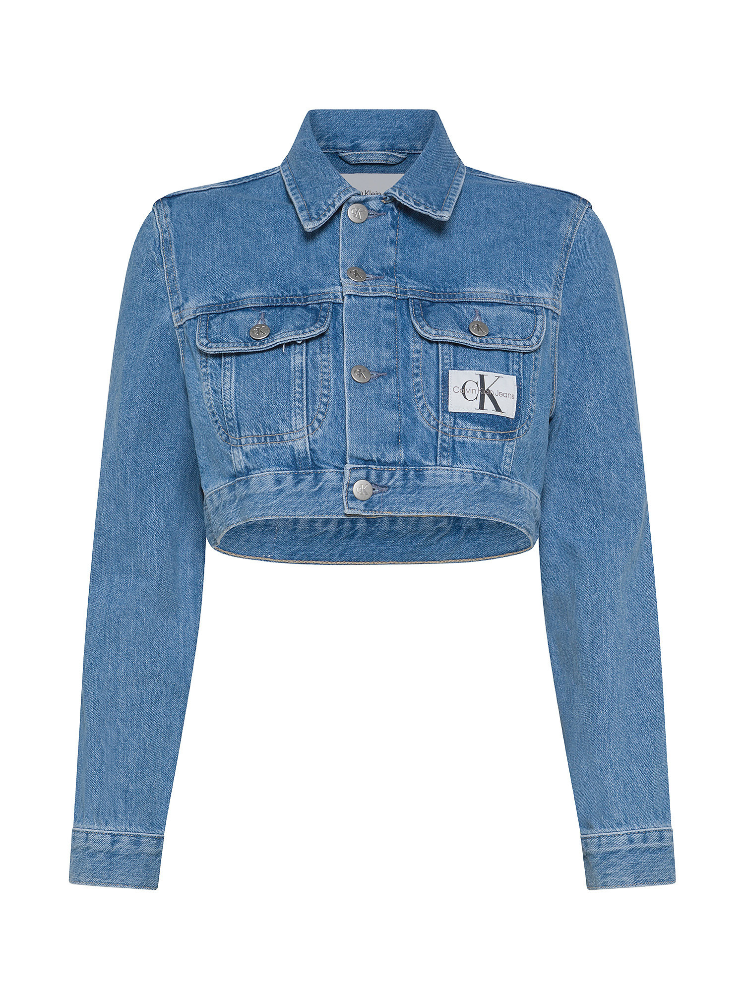 Calvin Klein Jeans - Cropped denim jacket, Denim, large image number 0