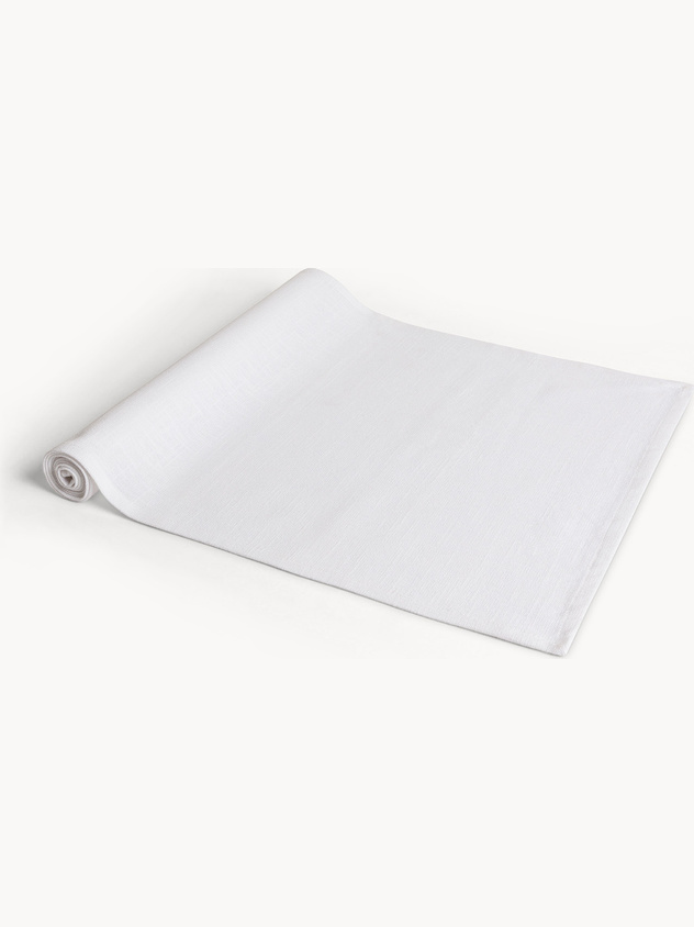 Solid Cotton Slub Table Runner