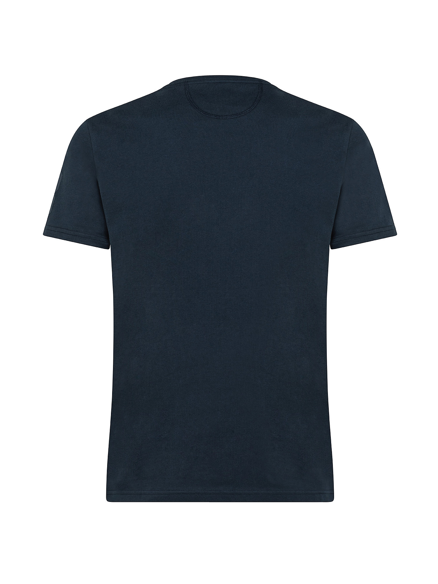 Regular fit cotton short-sleeved T-shirt, Blue, large image number 1
