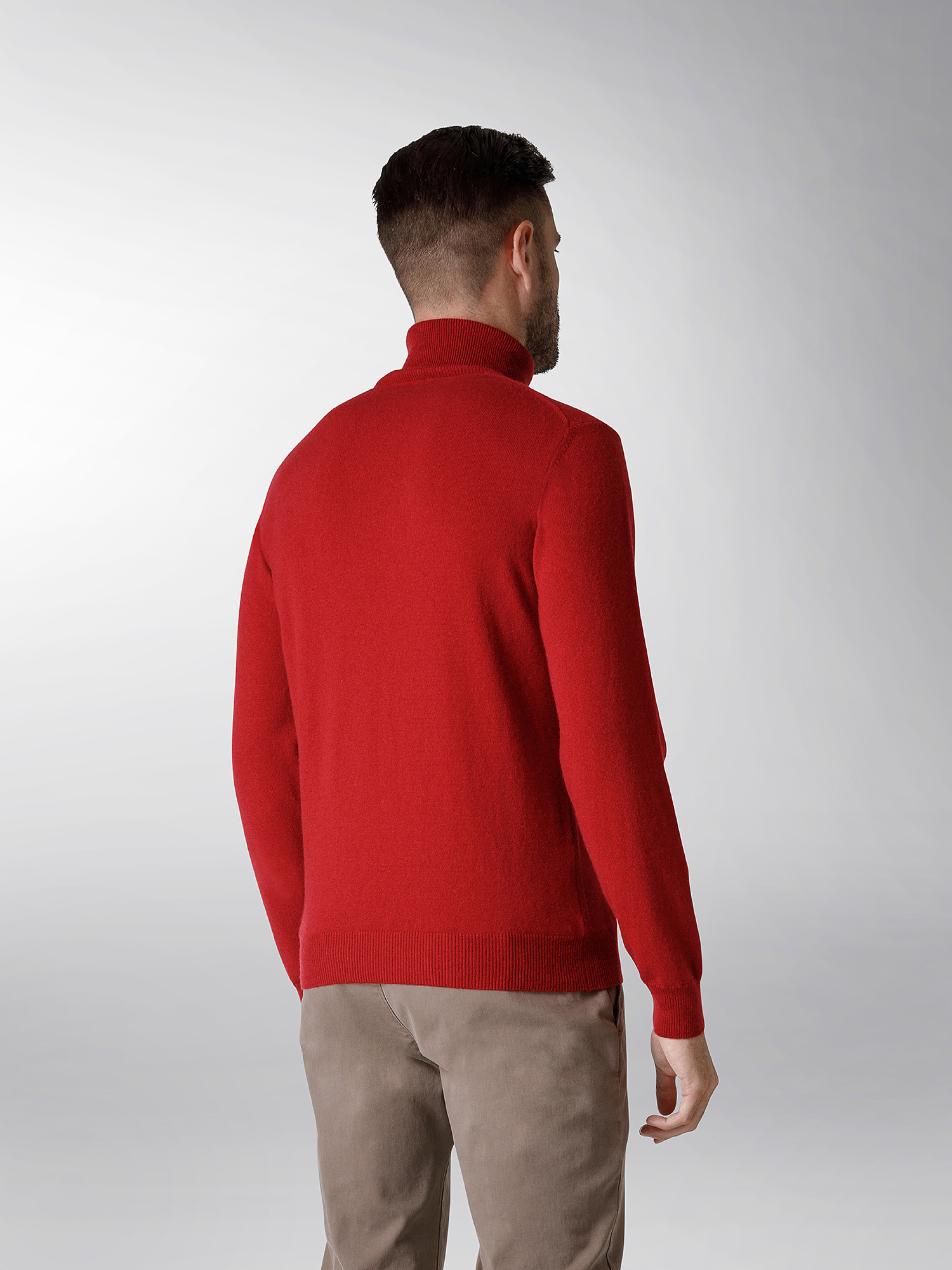 Coin Cashmere - Turtleneck in pure cashmere, Red, large image number 2