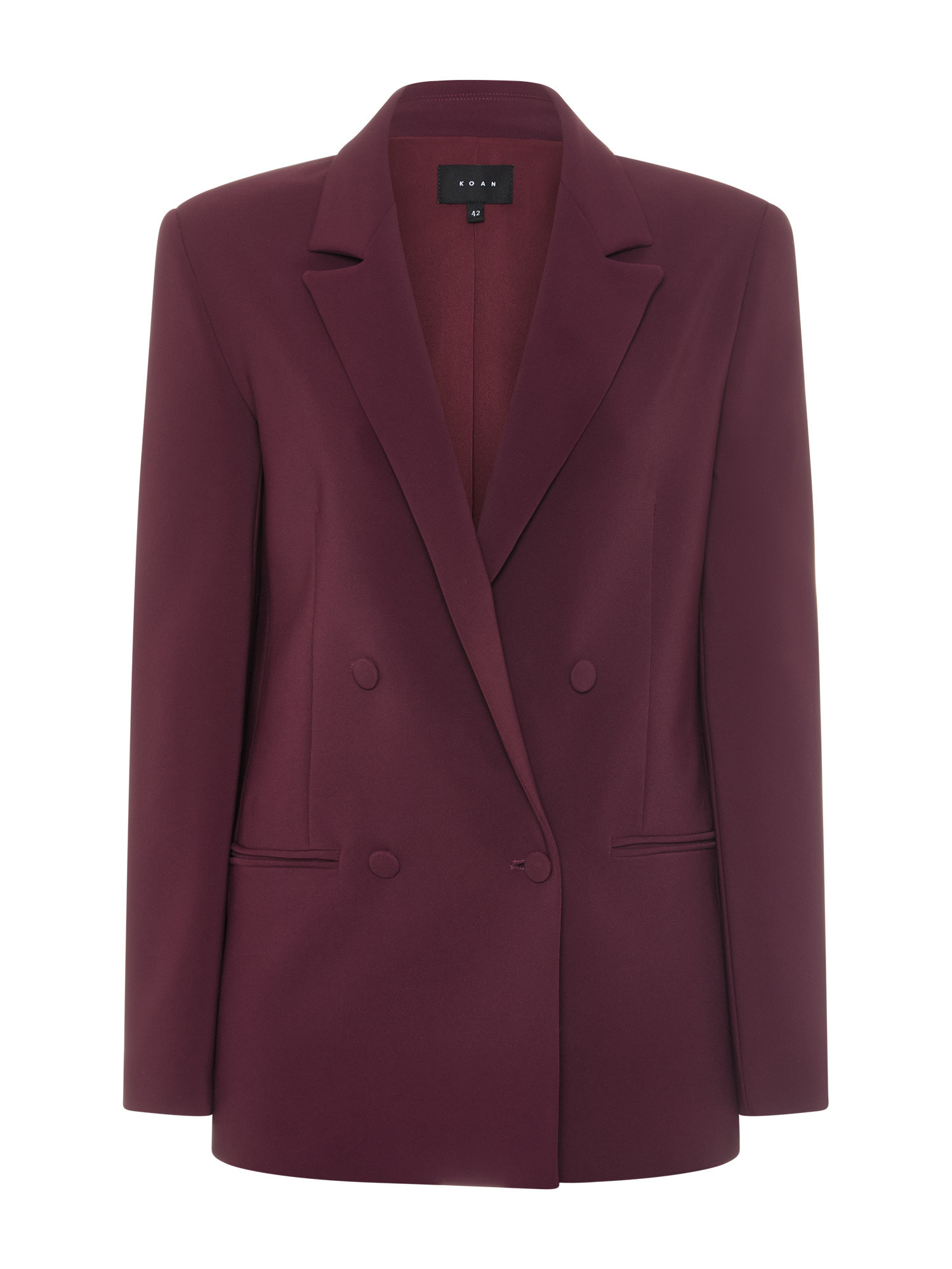 Koan - Double-breasted jacket, Red Bordeaux, large image number 0