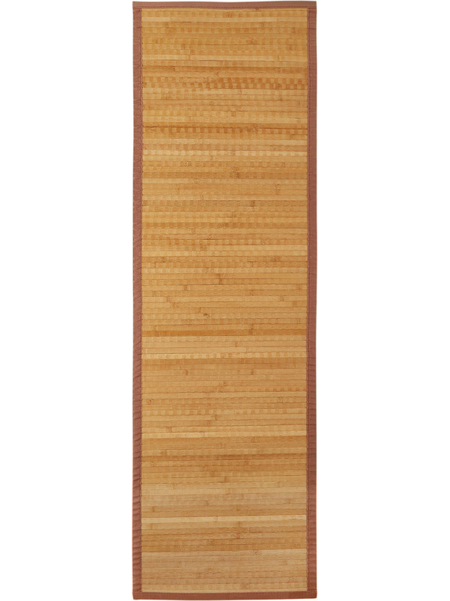Solid colour bamboo kitchen mat