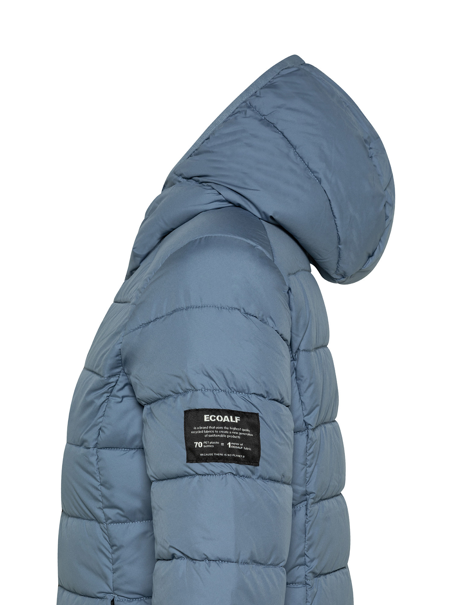 Ecoalf - Waterproof Asp down jacket with logo, Blue Dark, large image number 2