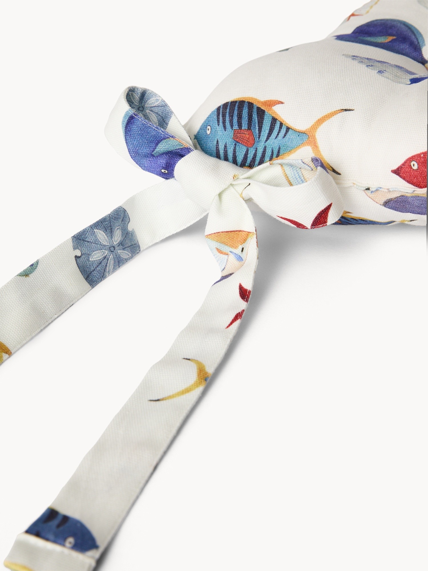 Cotton twill chair cushion with seabed print, Multicolor, large image number 1