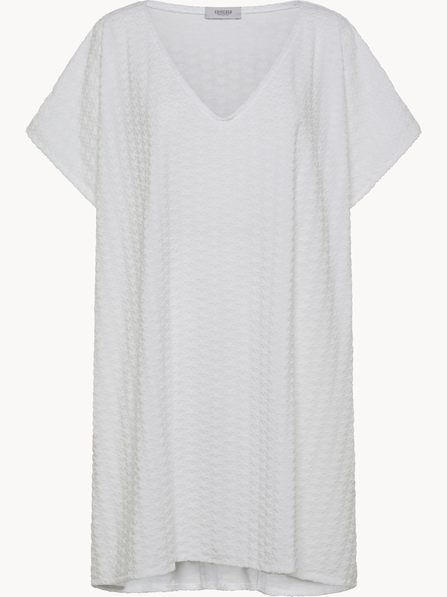 Poncho in maglina con stelline