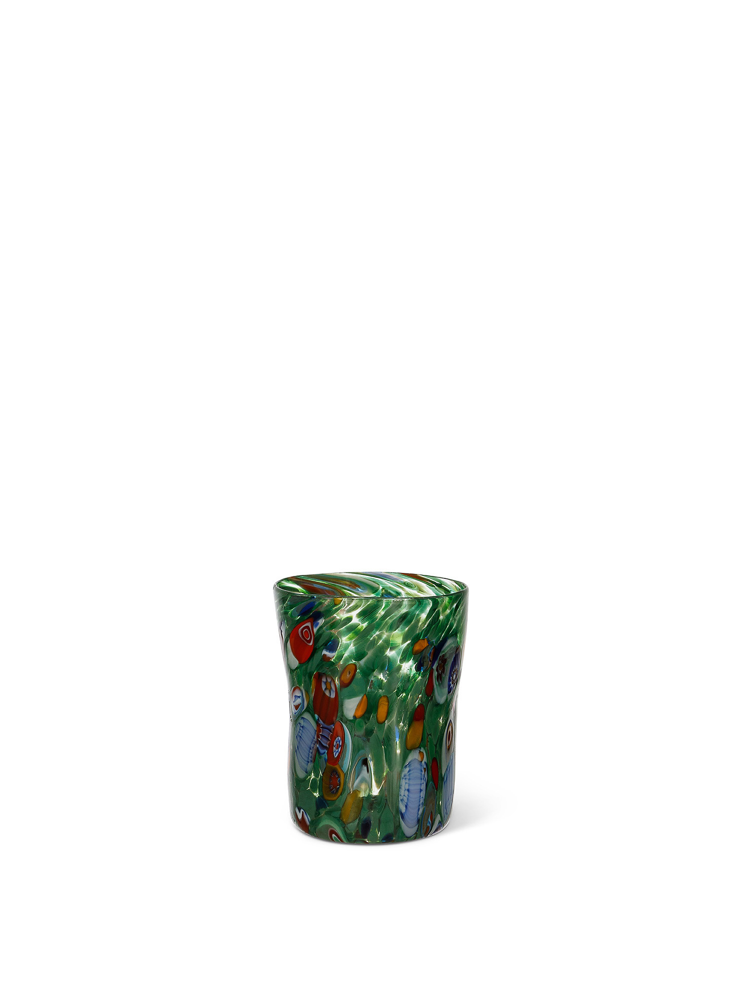 Handmade Murano glass tumbler, Green, large image number 0