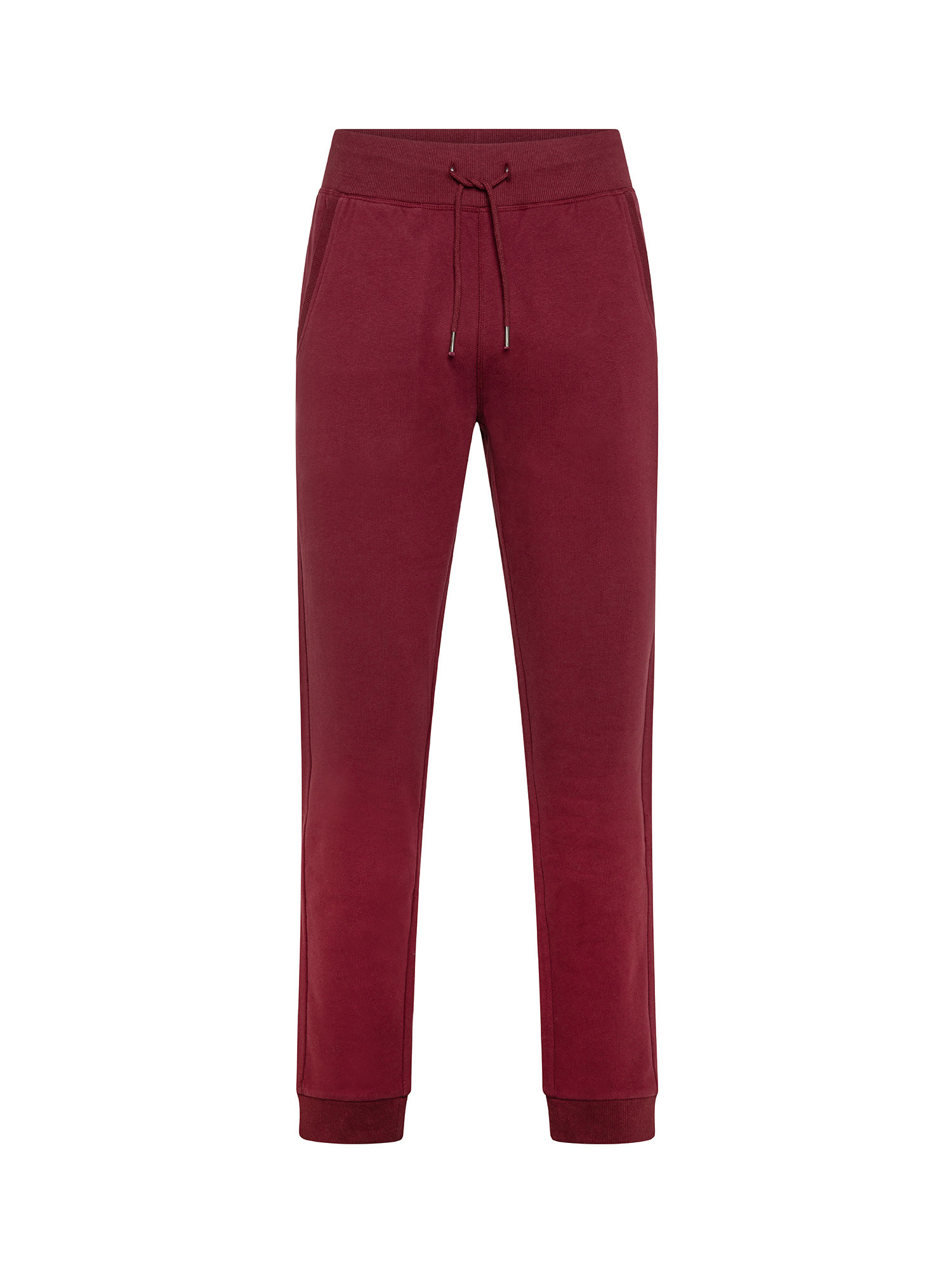 JCT - Soft touch five-pocket trousers, Red Bordeaux, large image number 0