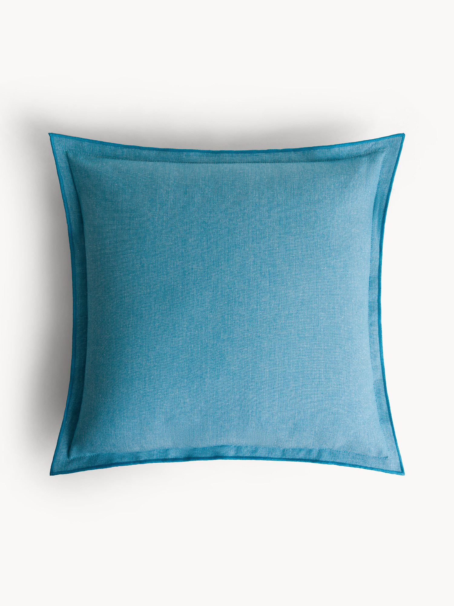 Cuscino in cotone tinta unita 45x45cm, Blu, large image number 0