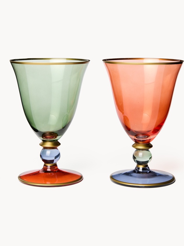 Calice in vetro borosilicato spruzzato