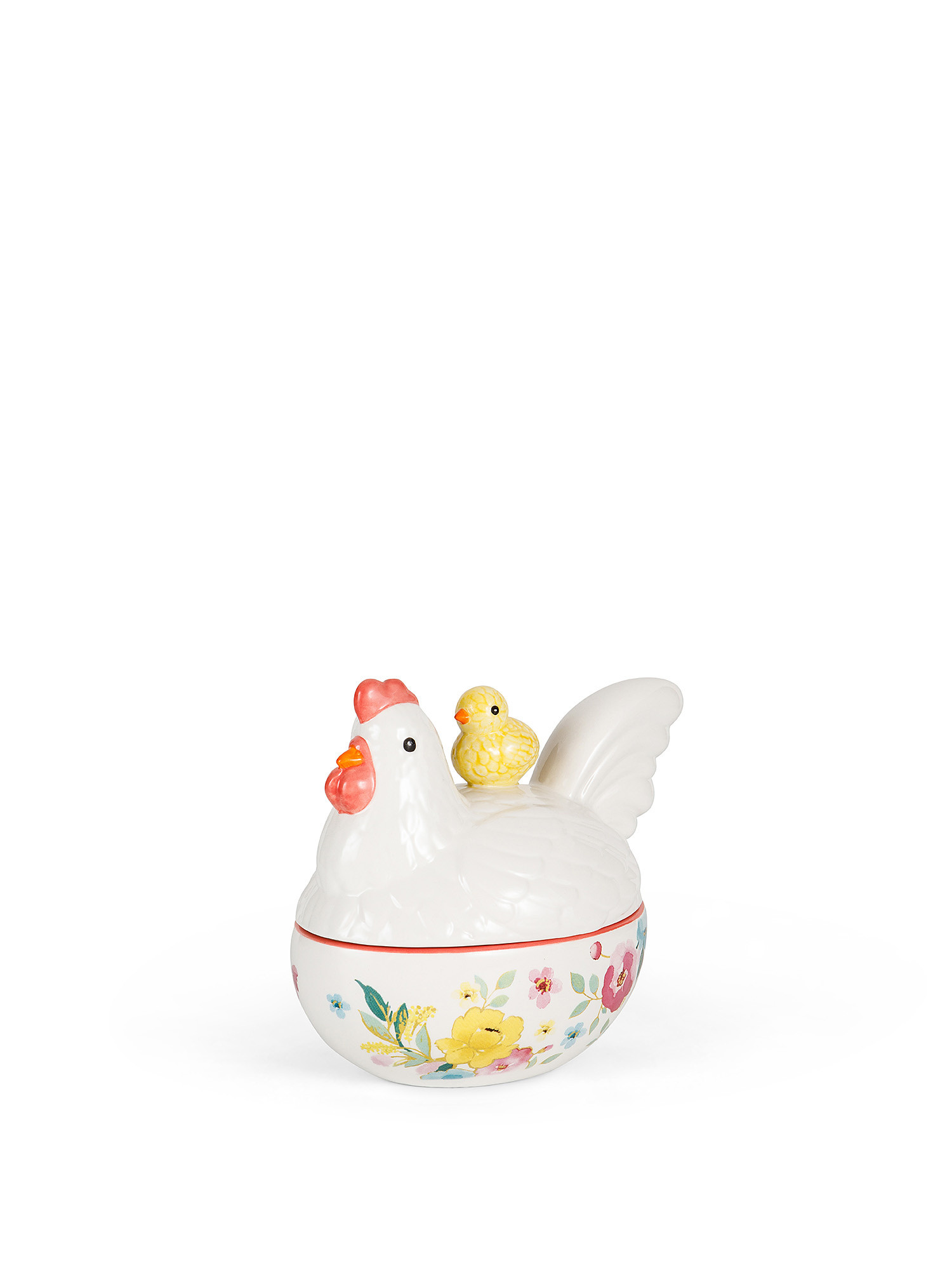 Small ceramic hen jar, Multicolor, large image number 0