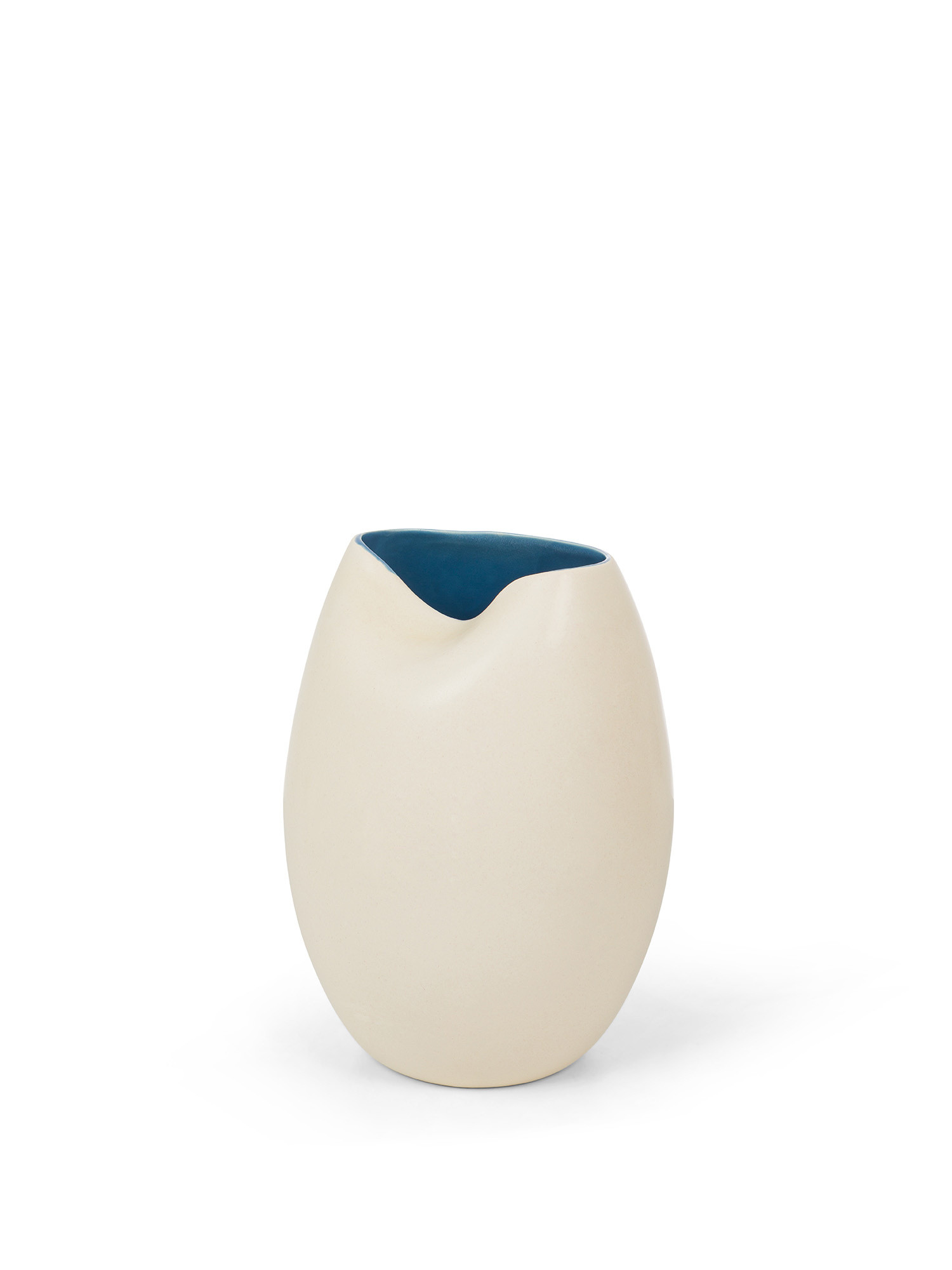 Handcrafted Portuguese ceramic vase, White, large image number 0