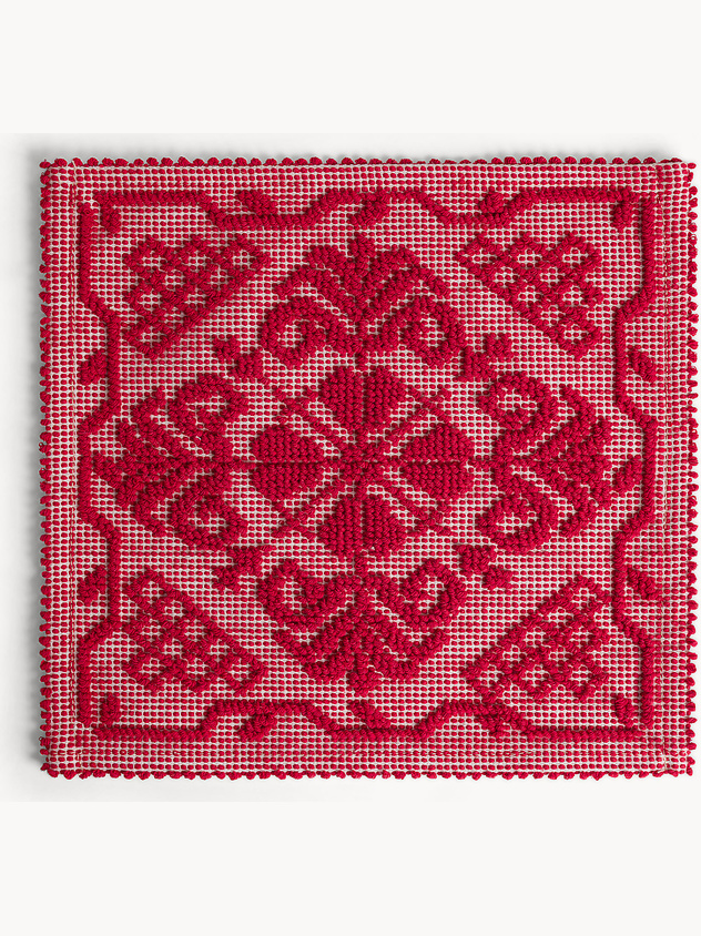 Sardinian placemat in solid color pure cotton