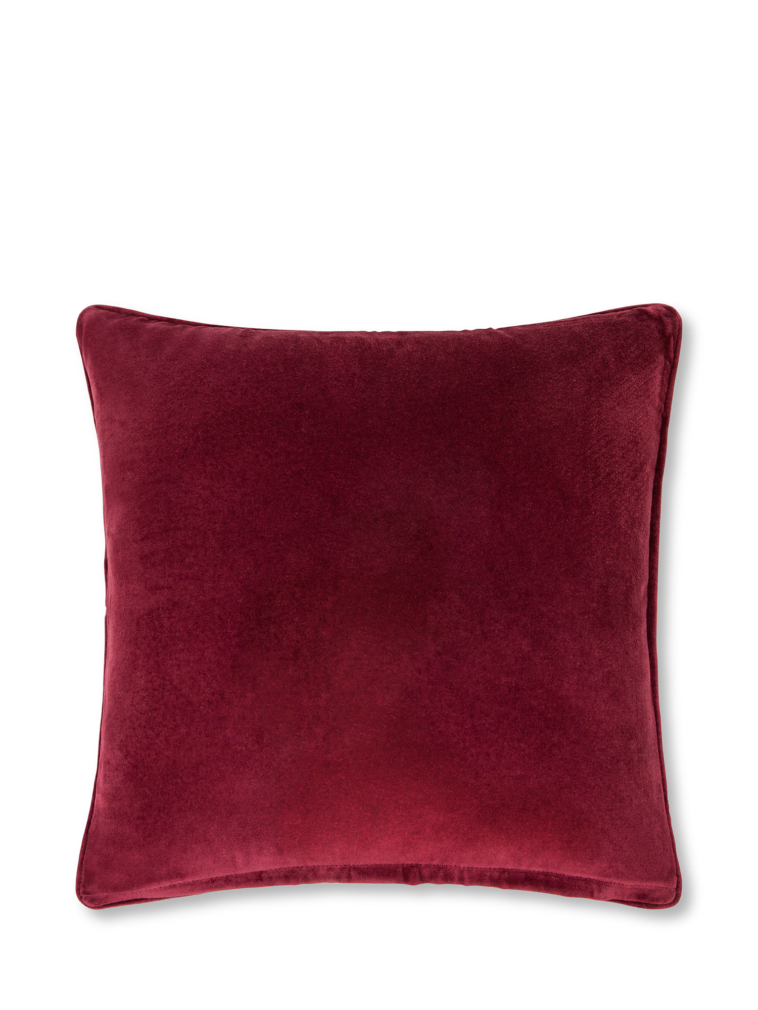 Cuscino velluto stelle ricamate 45x45cm, Rosso, large image number 1