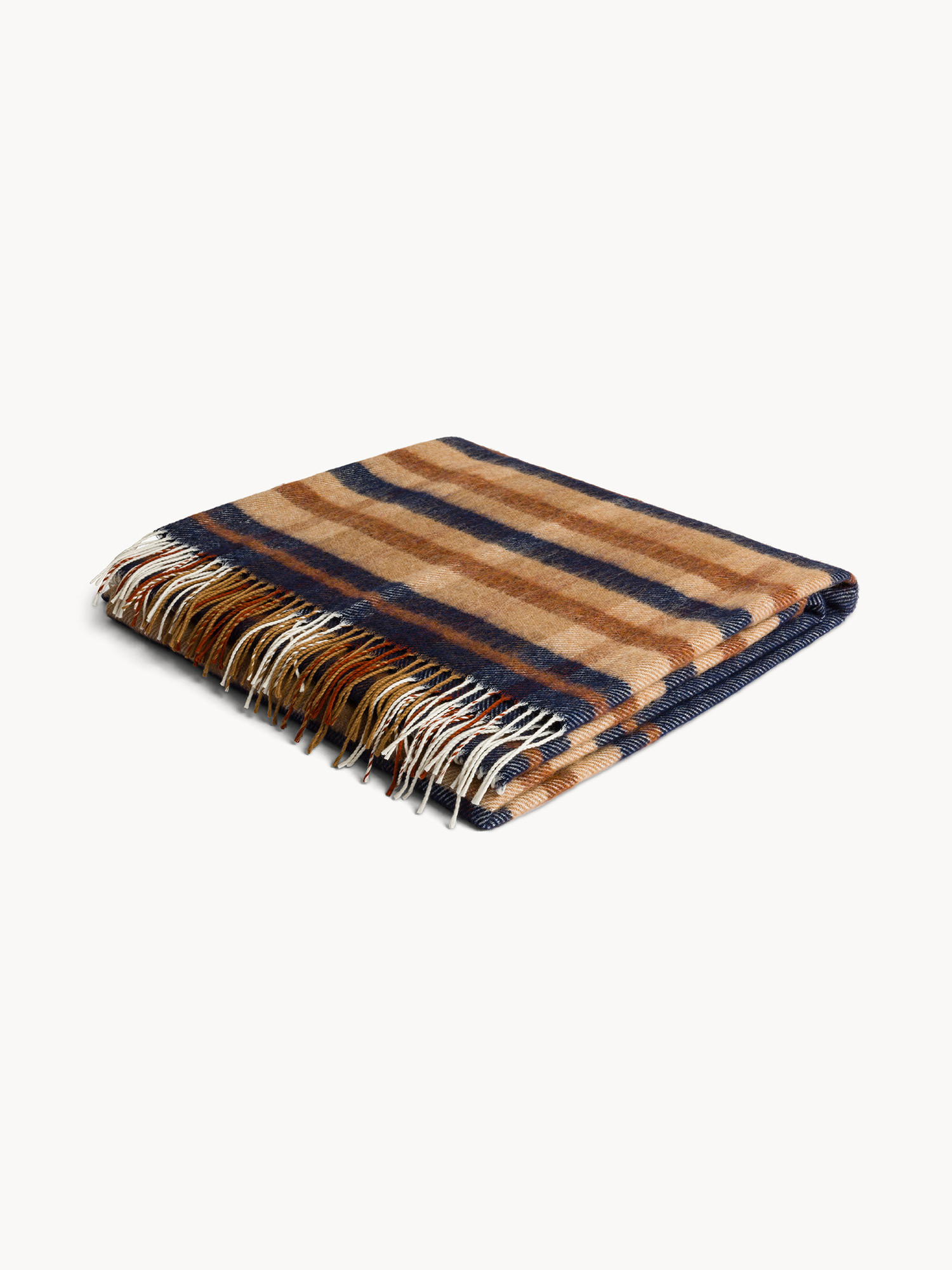 Plaid a quadri made in Italy, Blu, large image number 0