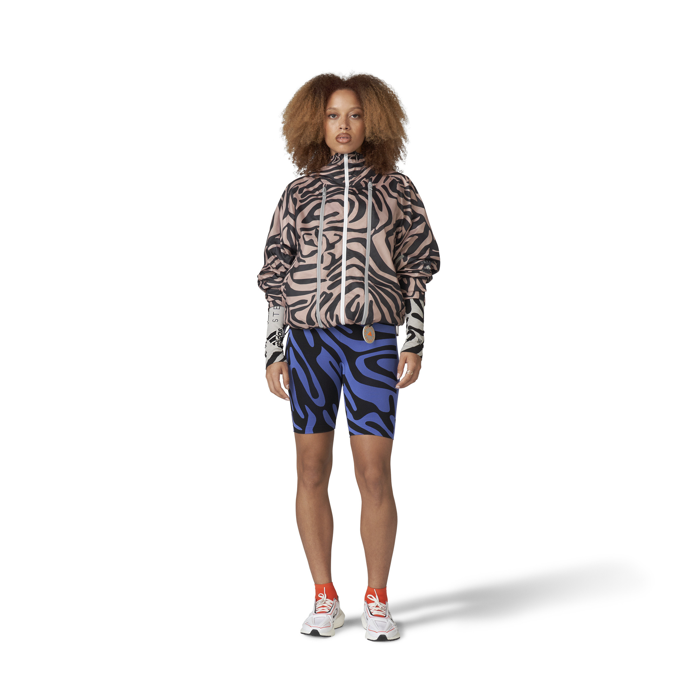 Giacca a vento stampata adidas by Stella Mccartney, Animalier, large image number 4