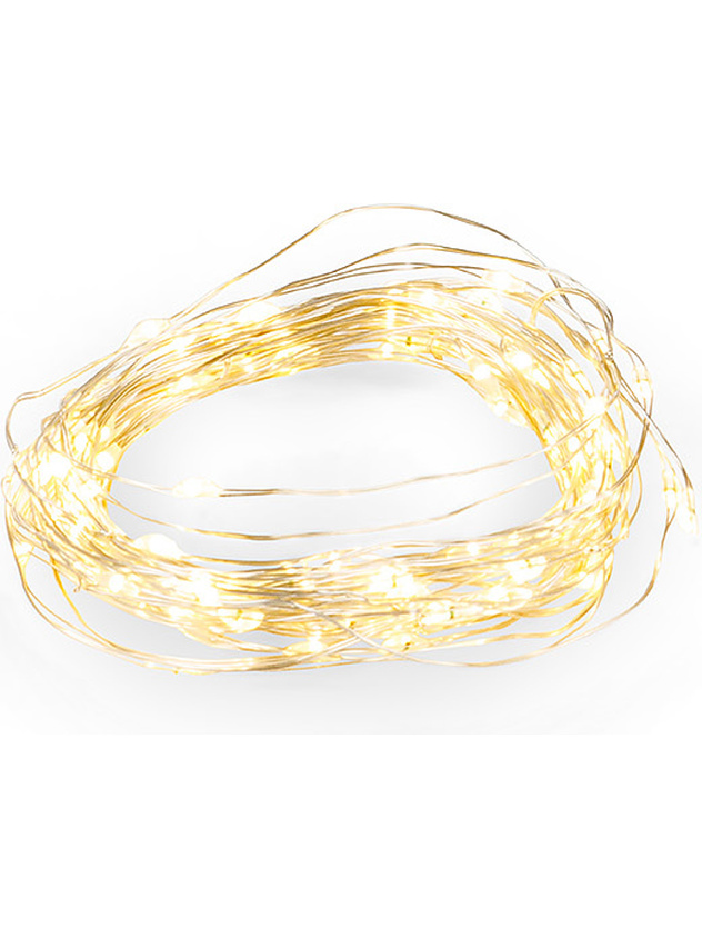 100 micro LED wire with warm light