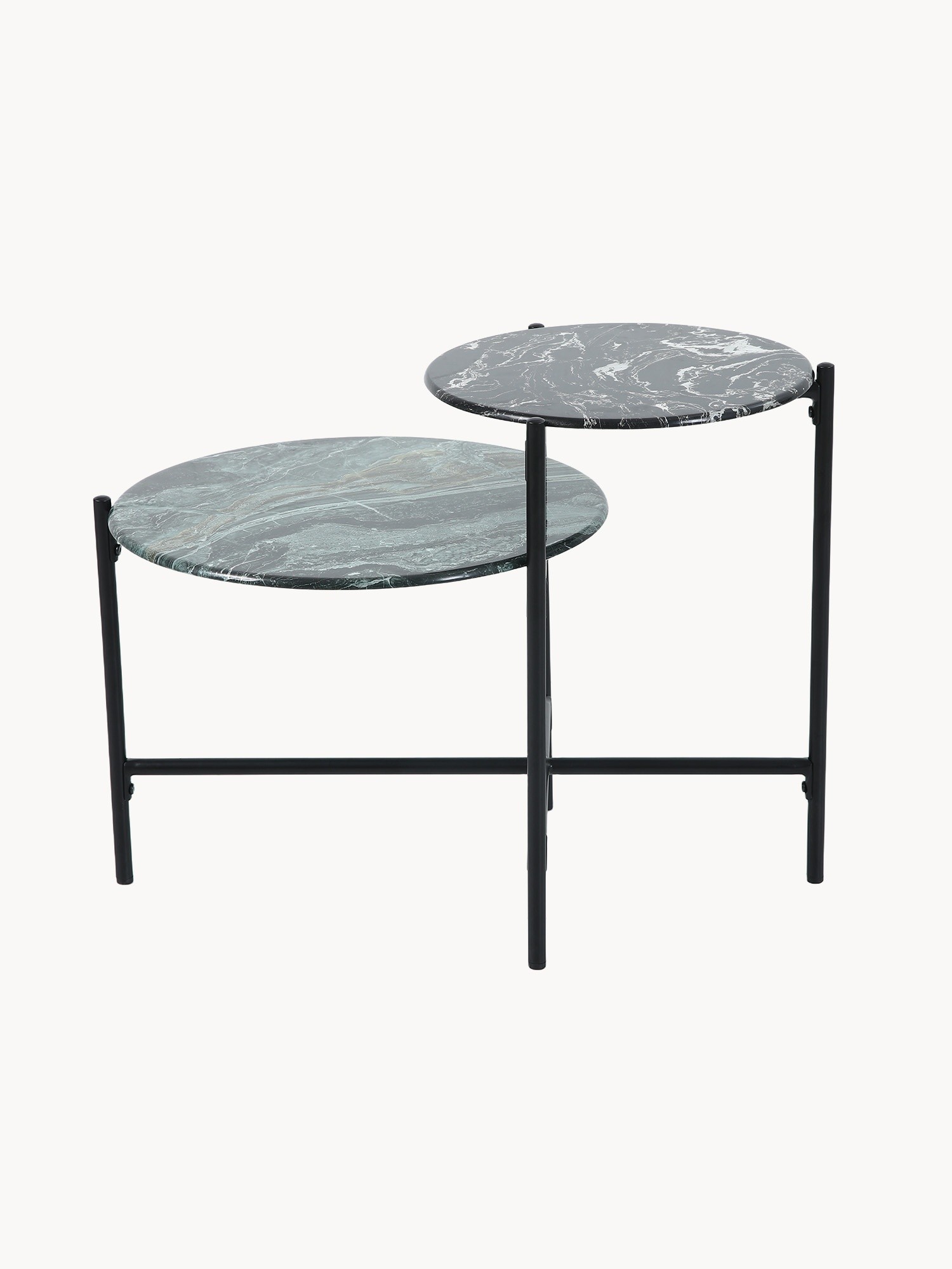Double coffee table with two shelves, Multicolor, large image number 1