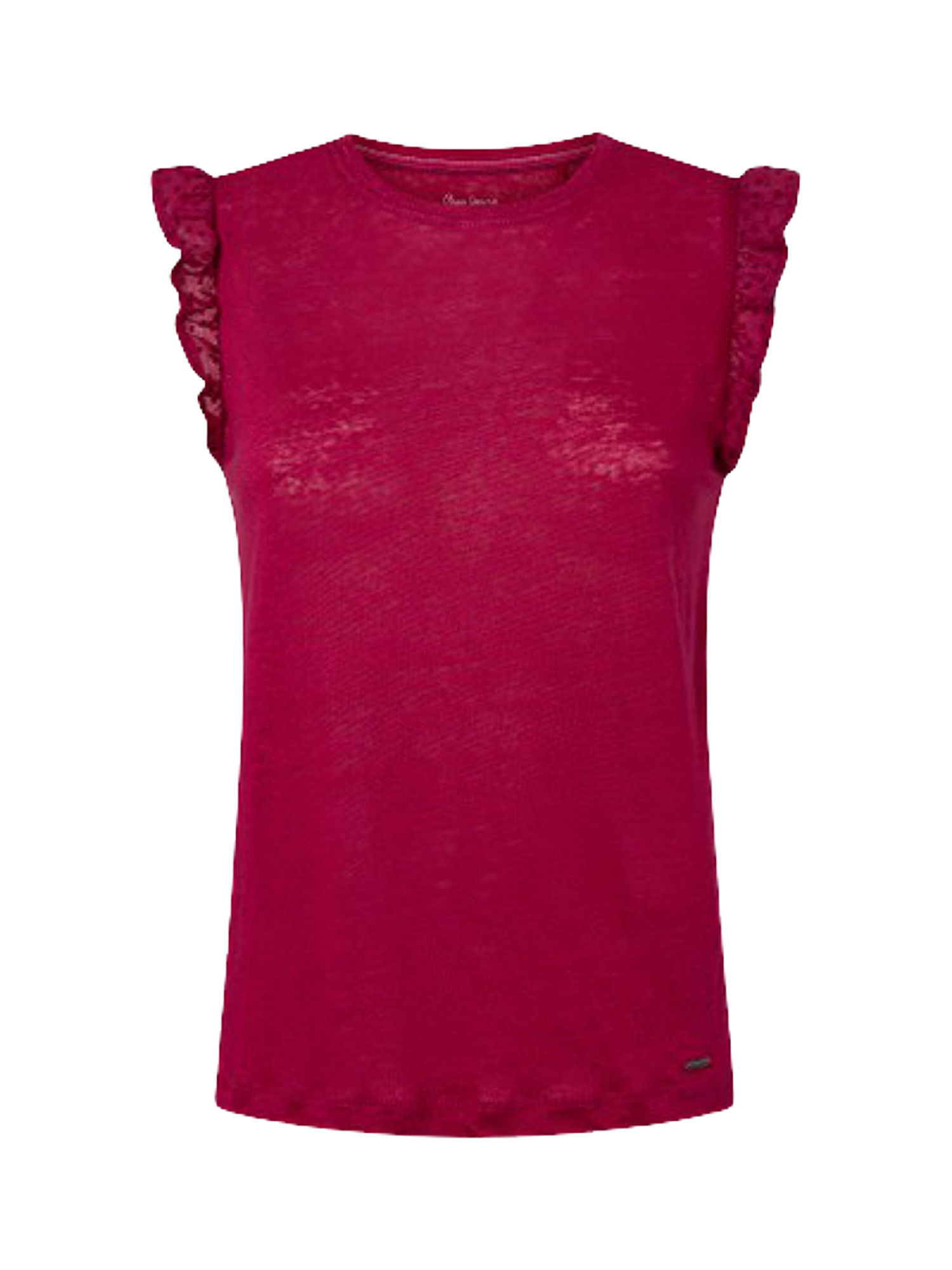 T-shirt con volant daysies, Rosa fuxia, large
