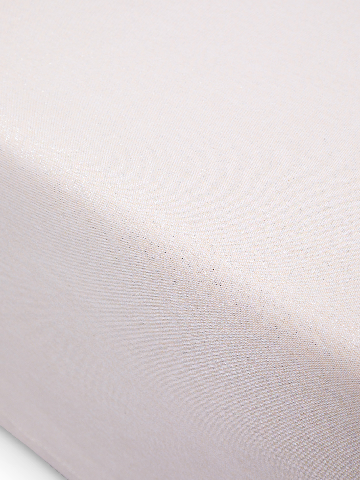 Tovaglia cotone con fili lurex, Beige chiaro, large image number 1