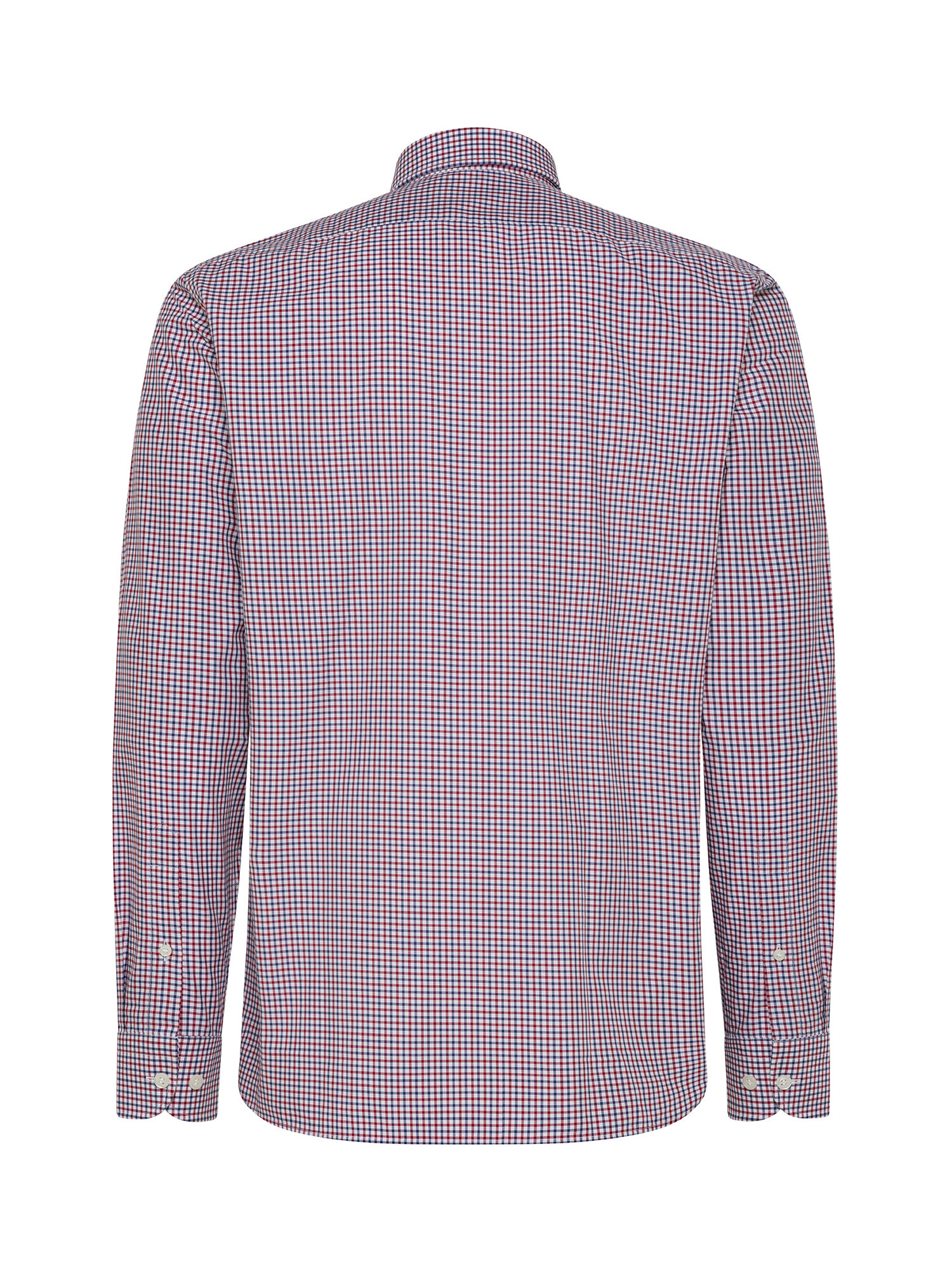 Camicia basic tailor fit in puro cotone, Rosso, large image number 2