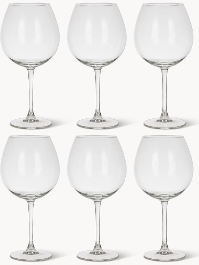 Set 6 calici da vino rosso