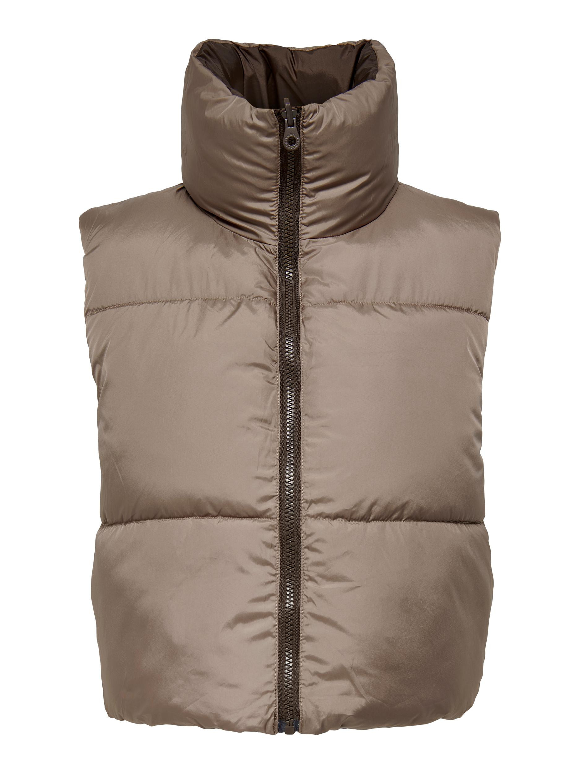 Only - Reversible quilted gilet, Brown, large image number 2