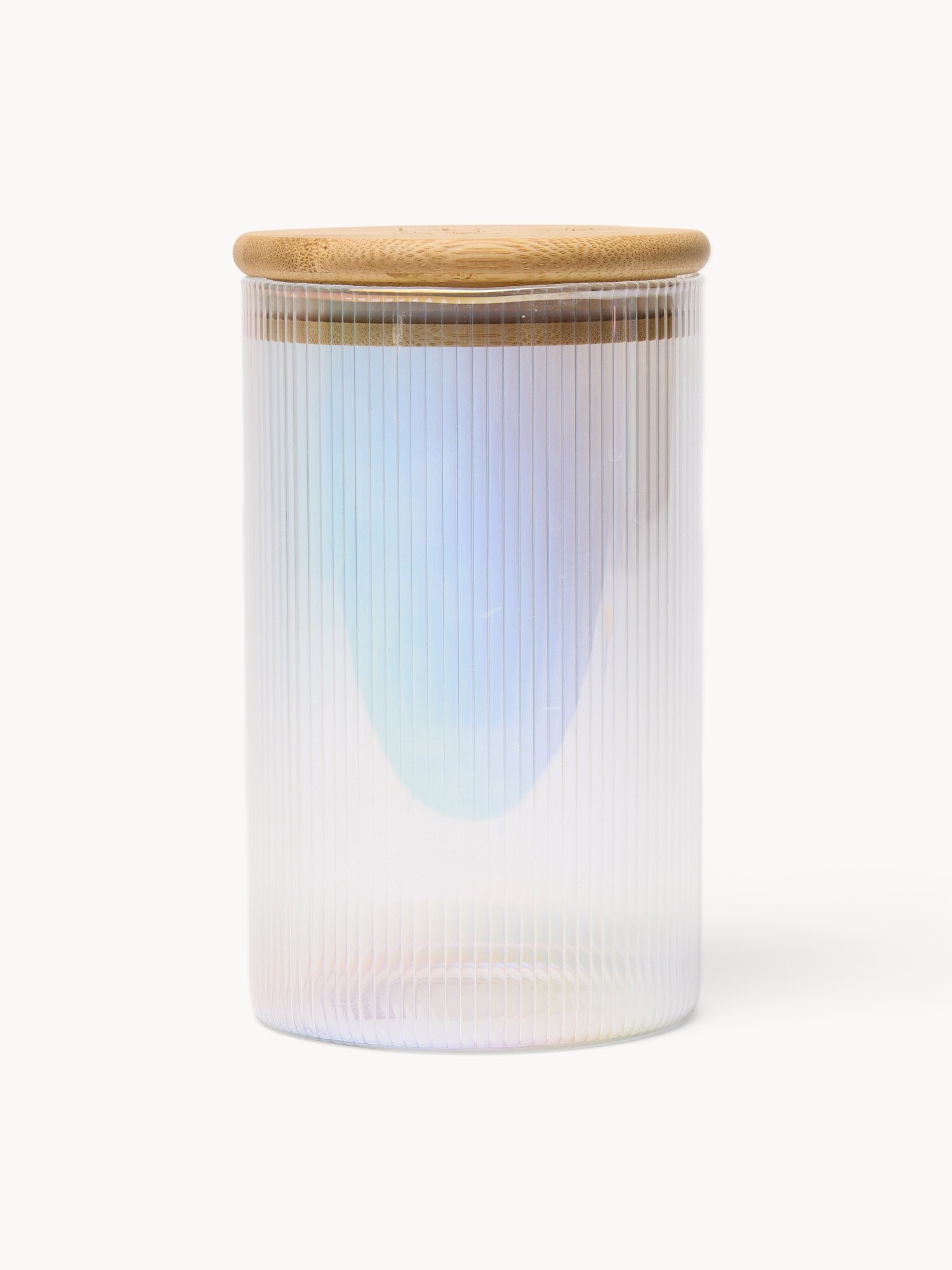 Borosilicate glass jar with bamboo lid - Introductory price, Transparent, large image number 0