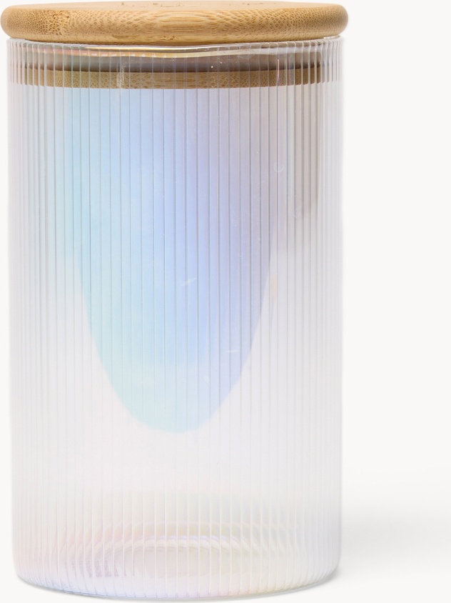 Borosilicate glass jar with bamboo lid - Introductory price