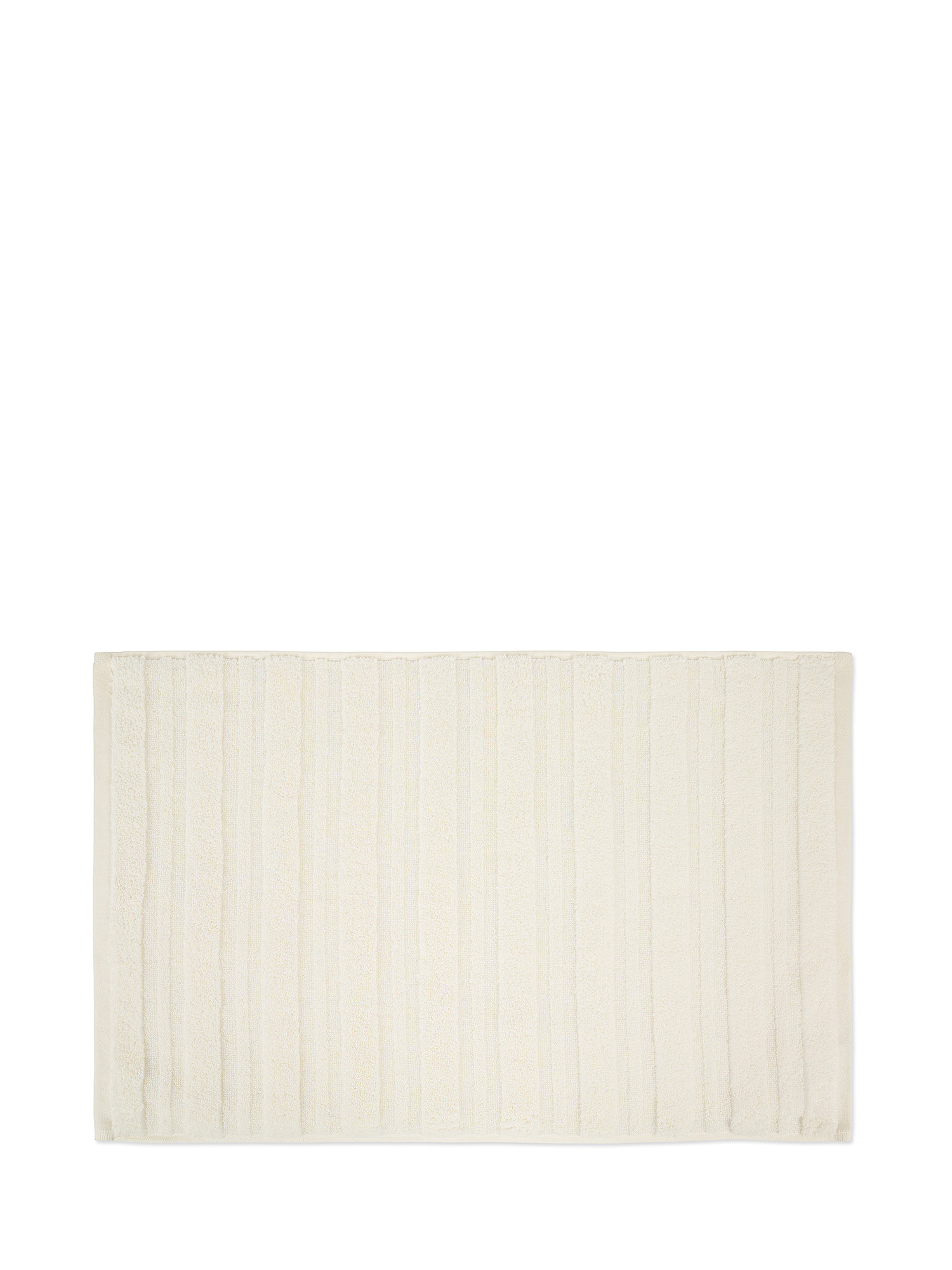 Asciugamano puro cotone tinta unita Zefiro Gold, Bianco, large image number 1