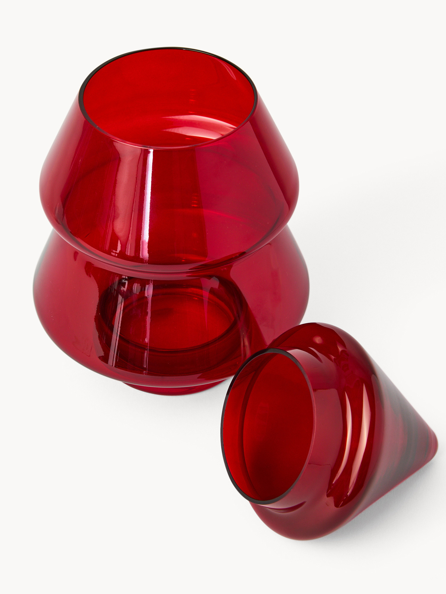 Sprayed glass dessert tree, Red, large image number 1