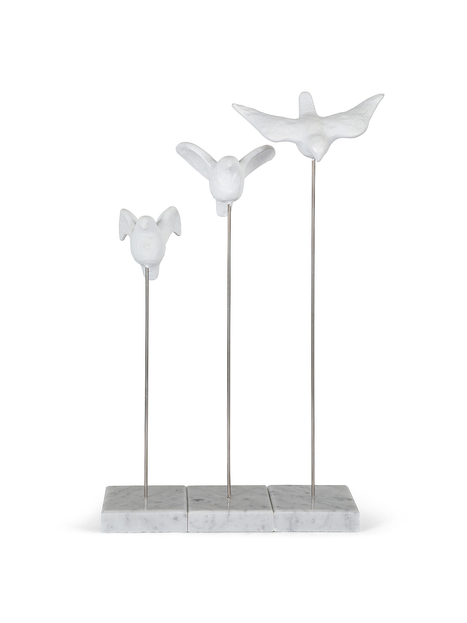 Decorative little bird on stand, White, large image number 1