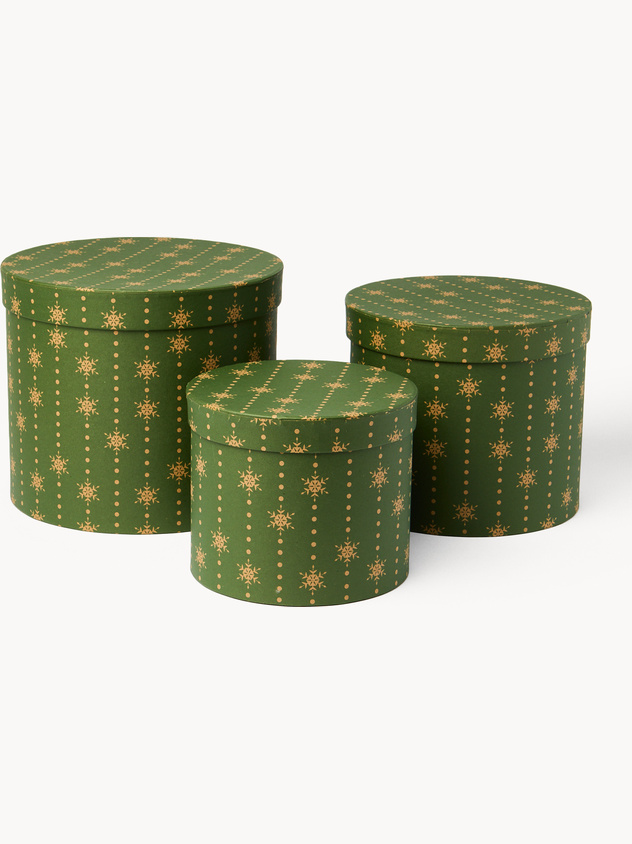 Set 3 scatole rotonde