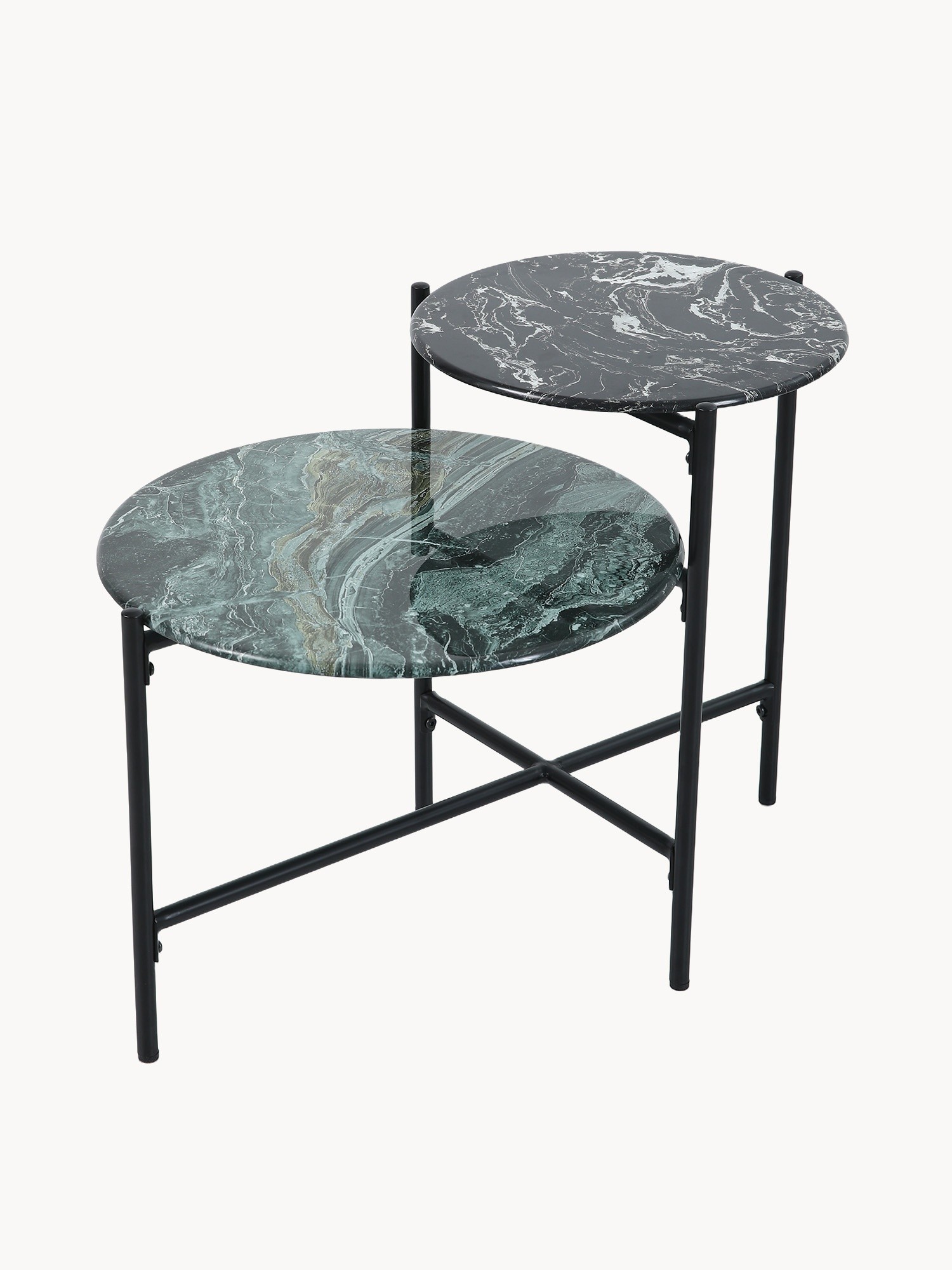 Double coffee table with two shelves, Multicolor, large image number 0