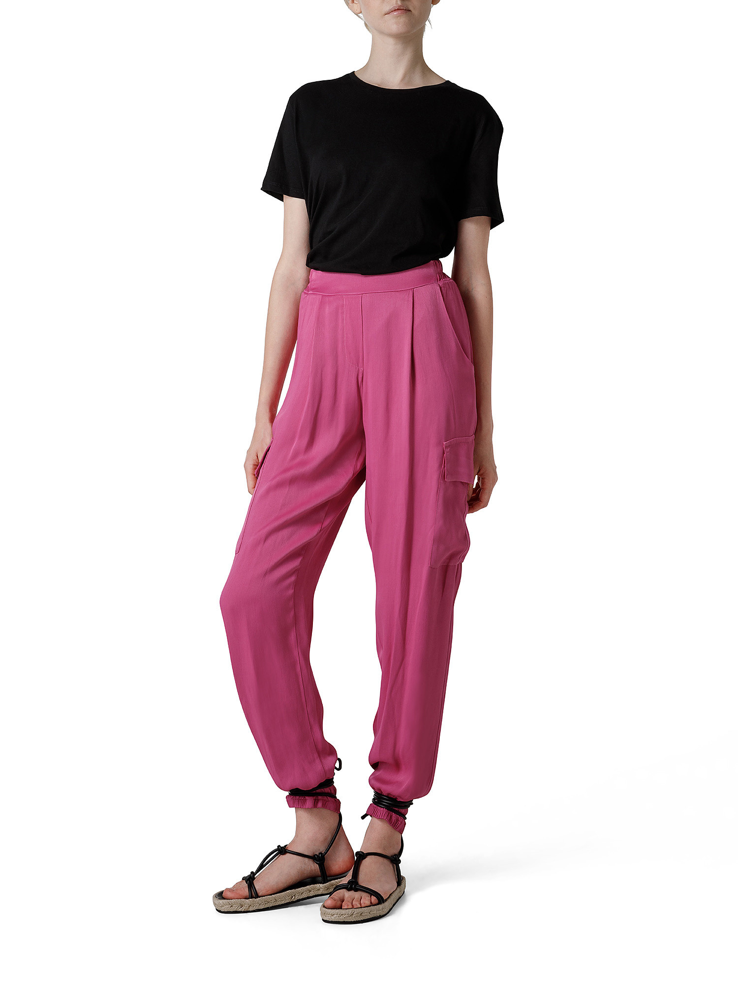 Cargo trousers, Pink Fuchsia, large image number 2