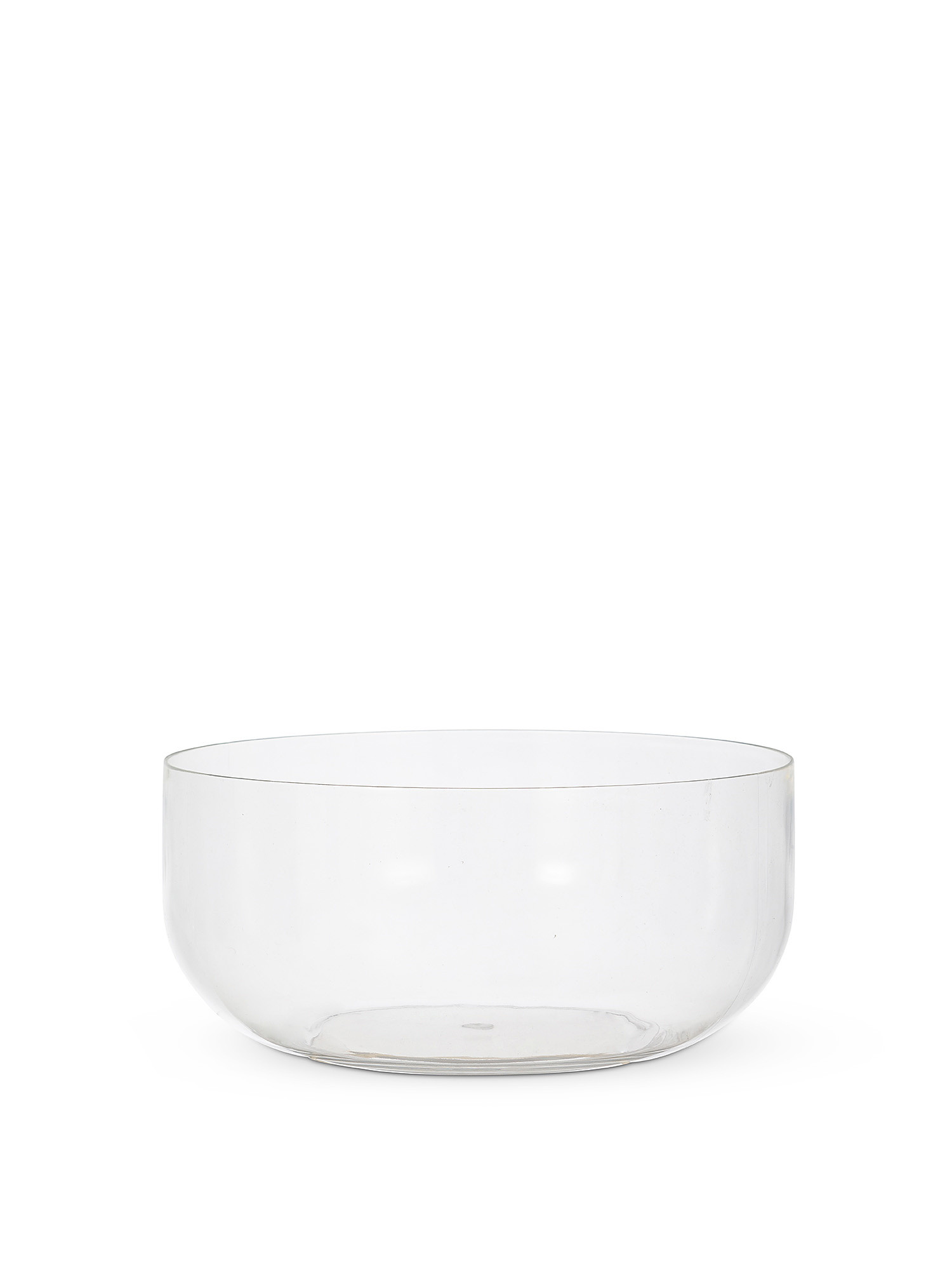 Transparent plastic salad bowl, Transparent, large image number 0