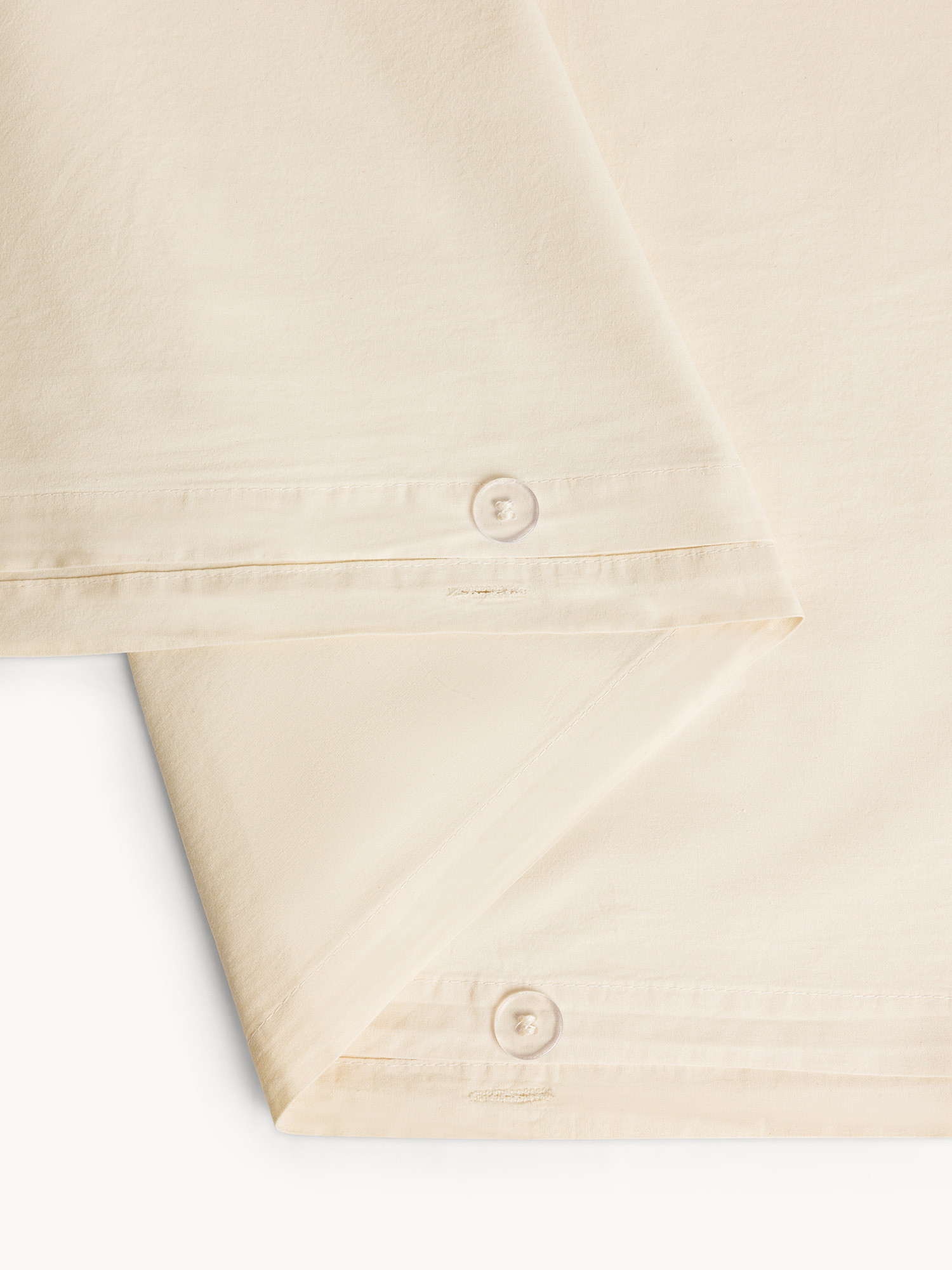 Embroidered washed cotton duvet cover, White, large image number 2