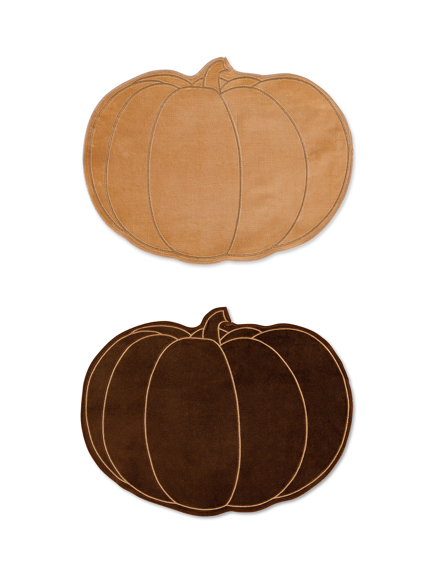 Cotton velvet pumpkin placemats, Multicolor, large image number 0
